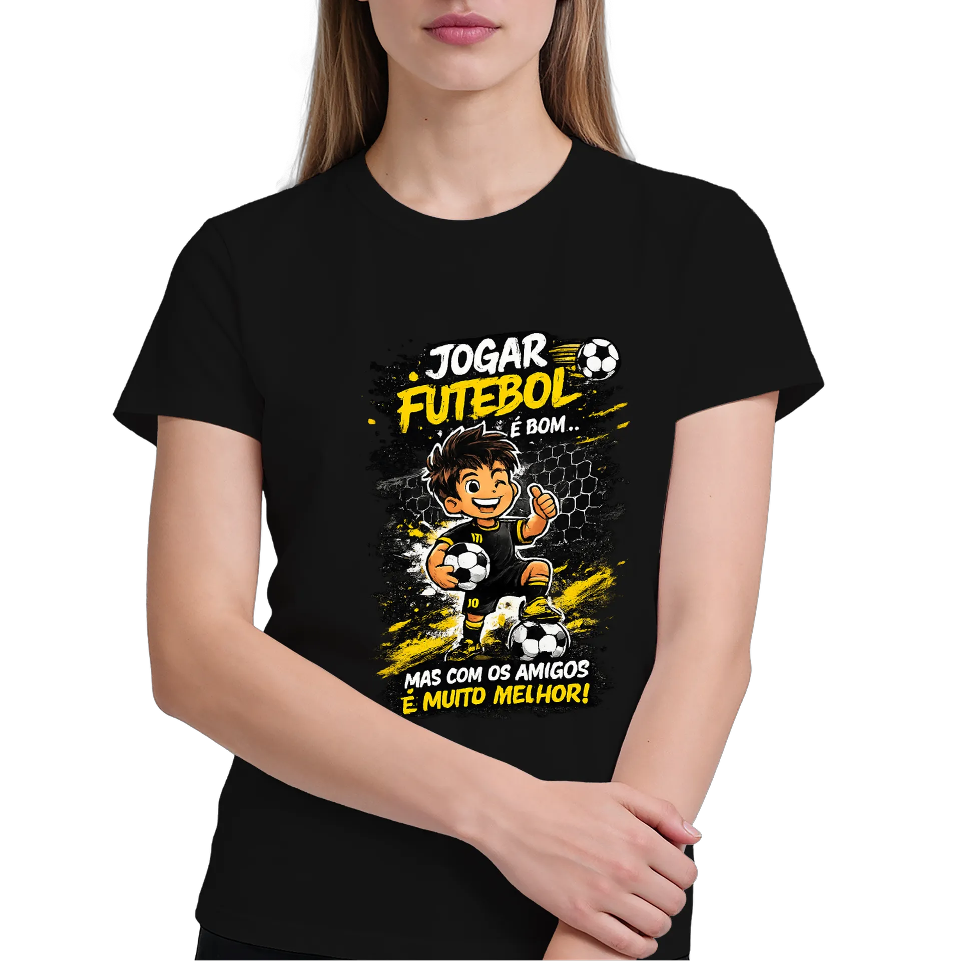 Camiseta Personalizada Preto 100% Algodão - Imagem 4