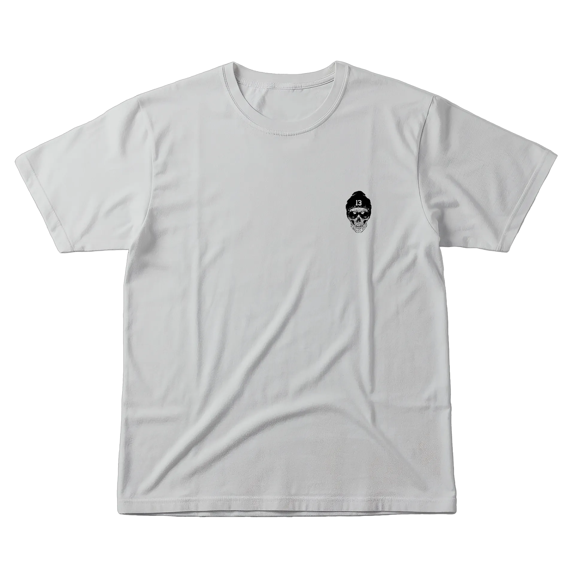 Camiseta Estampa Caveira Bad Bones 100% Algodão - Imagem 1