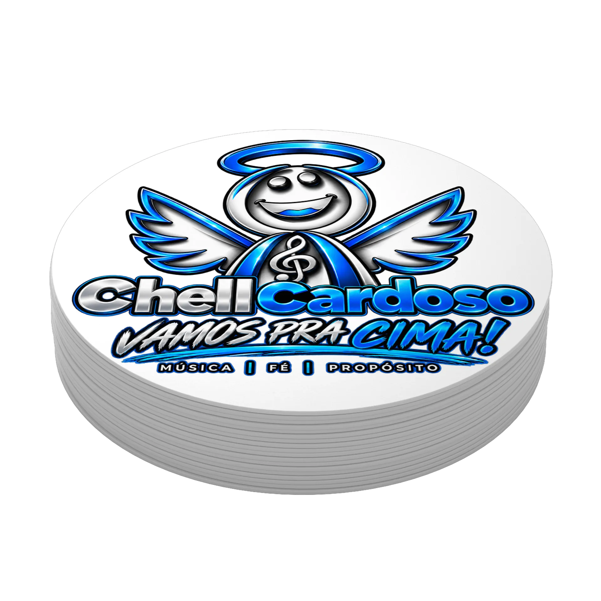 Porta-copo Logotipo Chell Cardoso MDF de Chell Cardoso — imagem 3 de 3