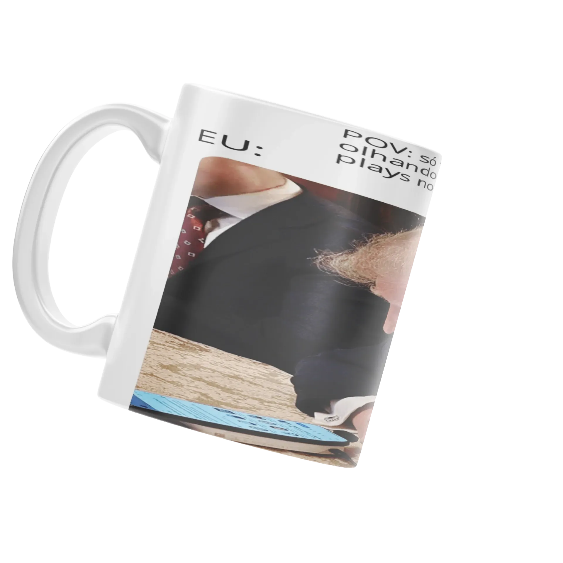 Caneca meme pra você rir é beber  sua bebida favorita  - Imagem 3