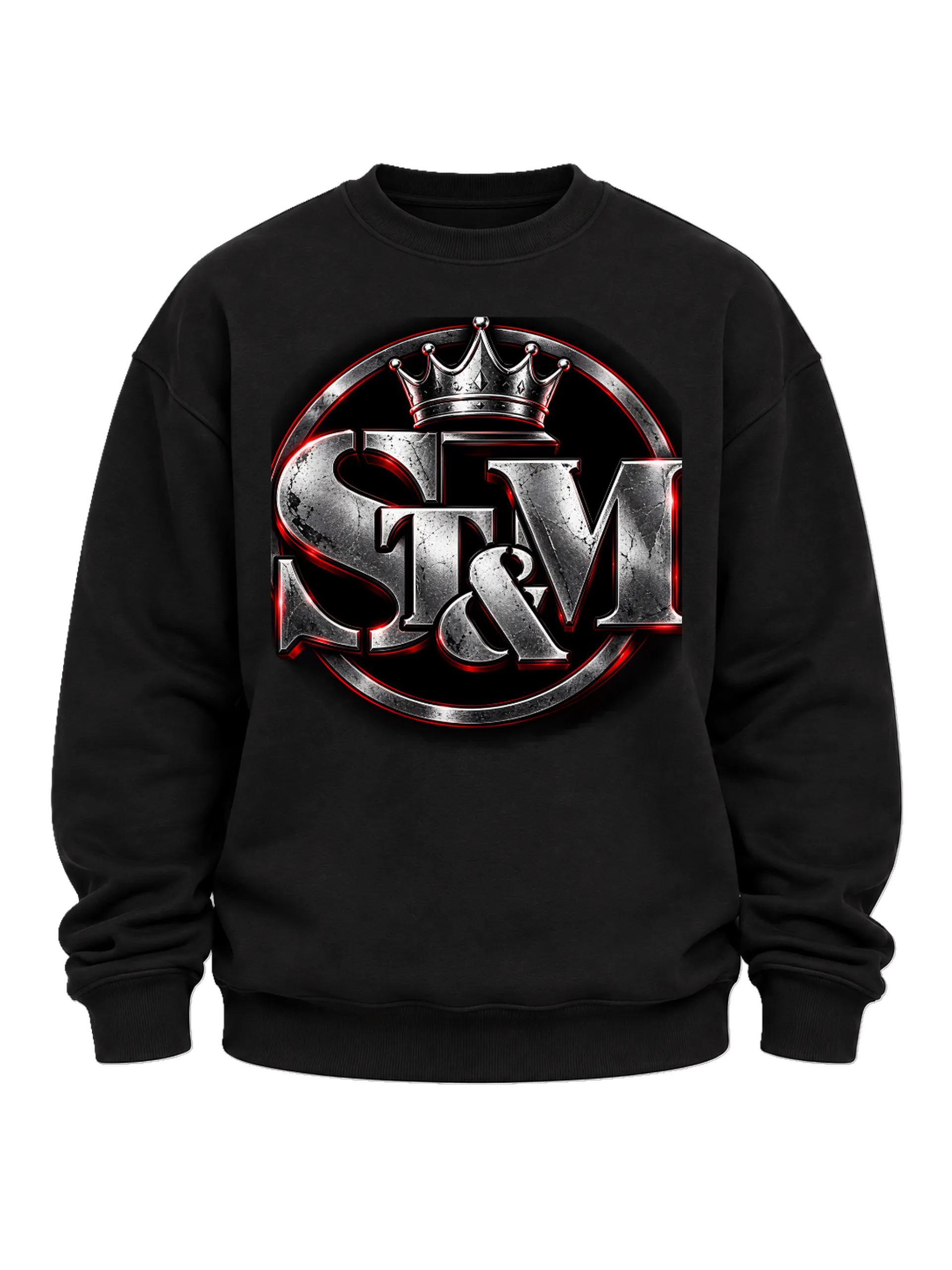 Suéter Graffiti Logo Garra Estampa Metalizada Preto - Imagem 5