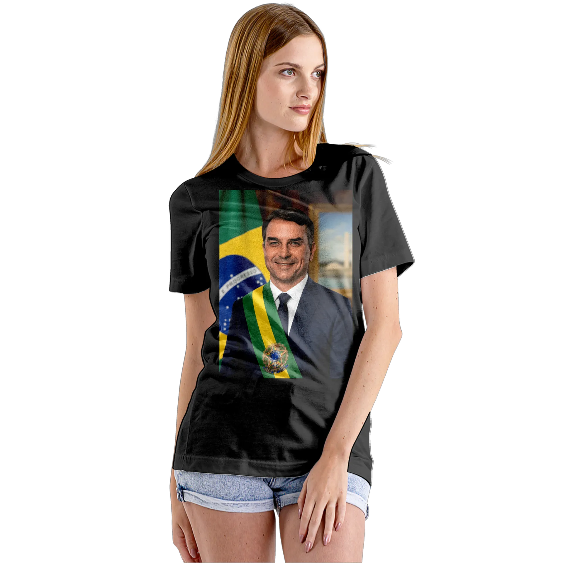 Camiseta Babylook Retrato com Faixa Presidencial - Imagem 5