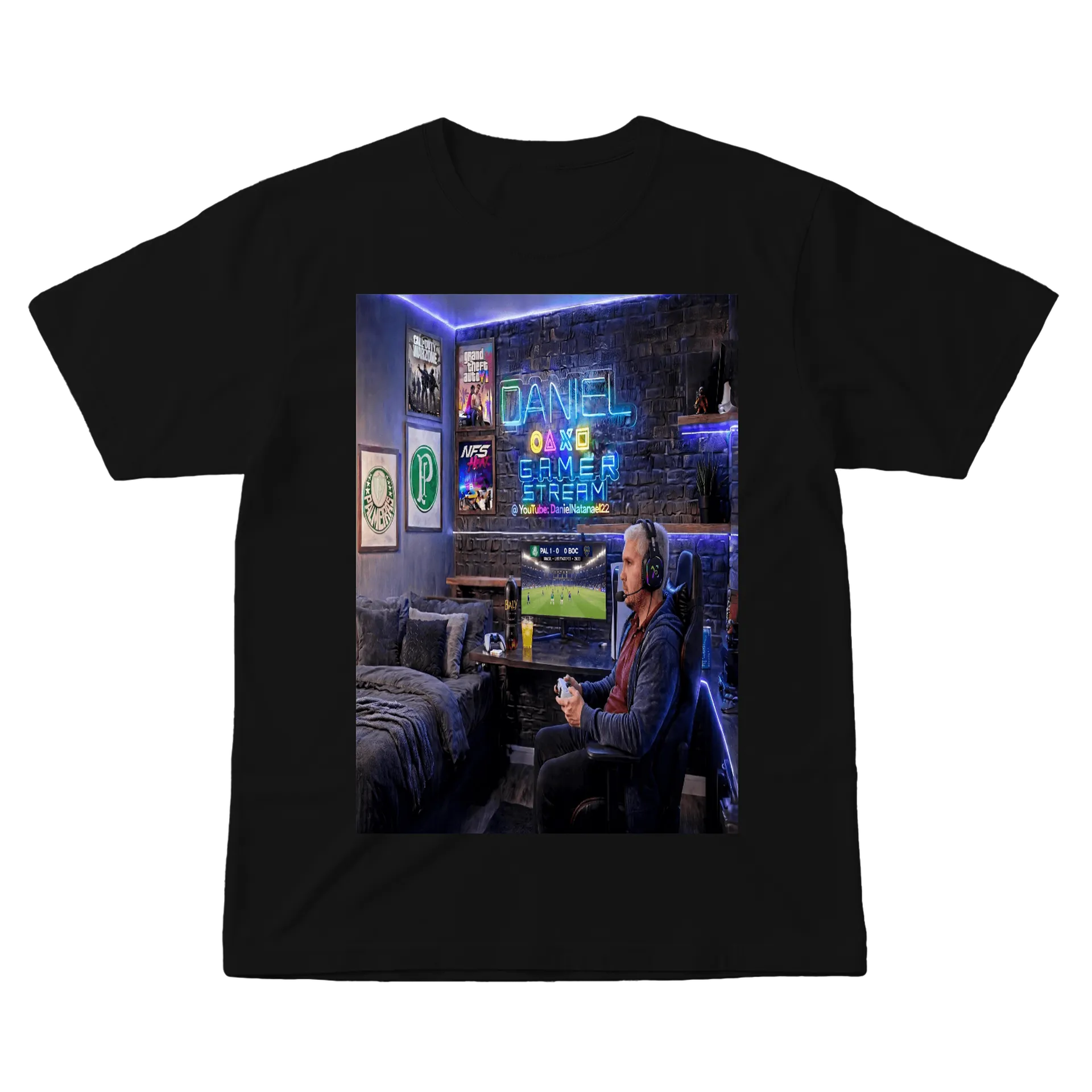 Camiseta Gamer 100% Algodão de DanielGamer — imagem 1 de 6