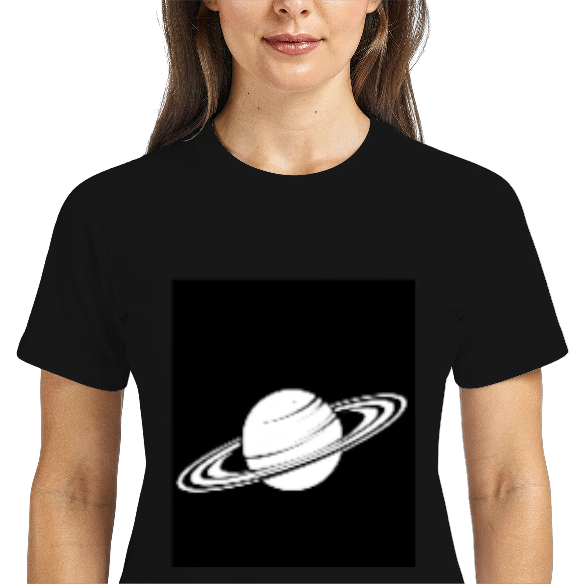 Camiseta Dry Fit Planeta Saturno Estampa Criativa 100% - Imagem 3