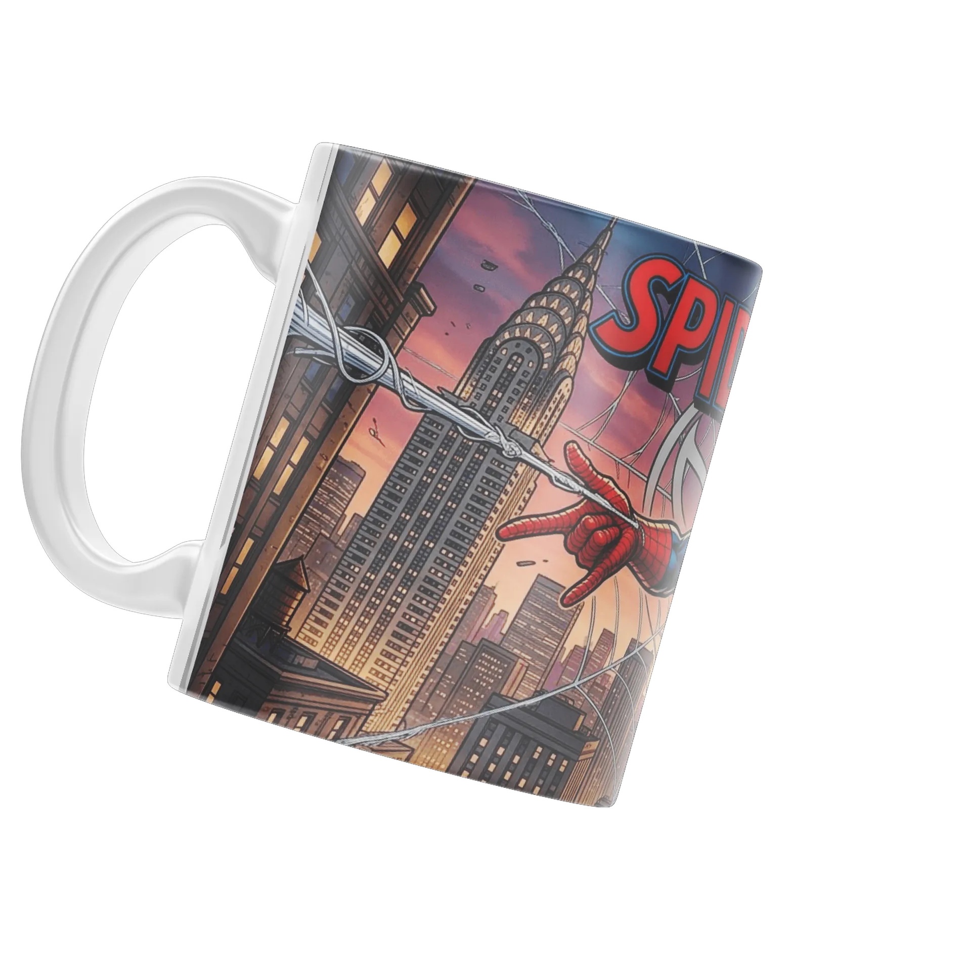 Caneca Spider-Man em Quadrinhos com Cidade 325ml - Imagem 3