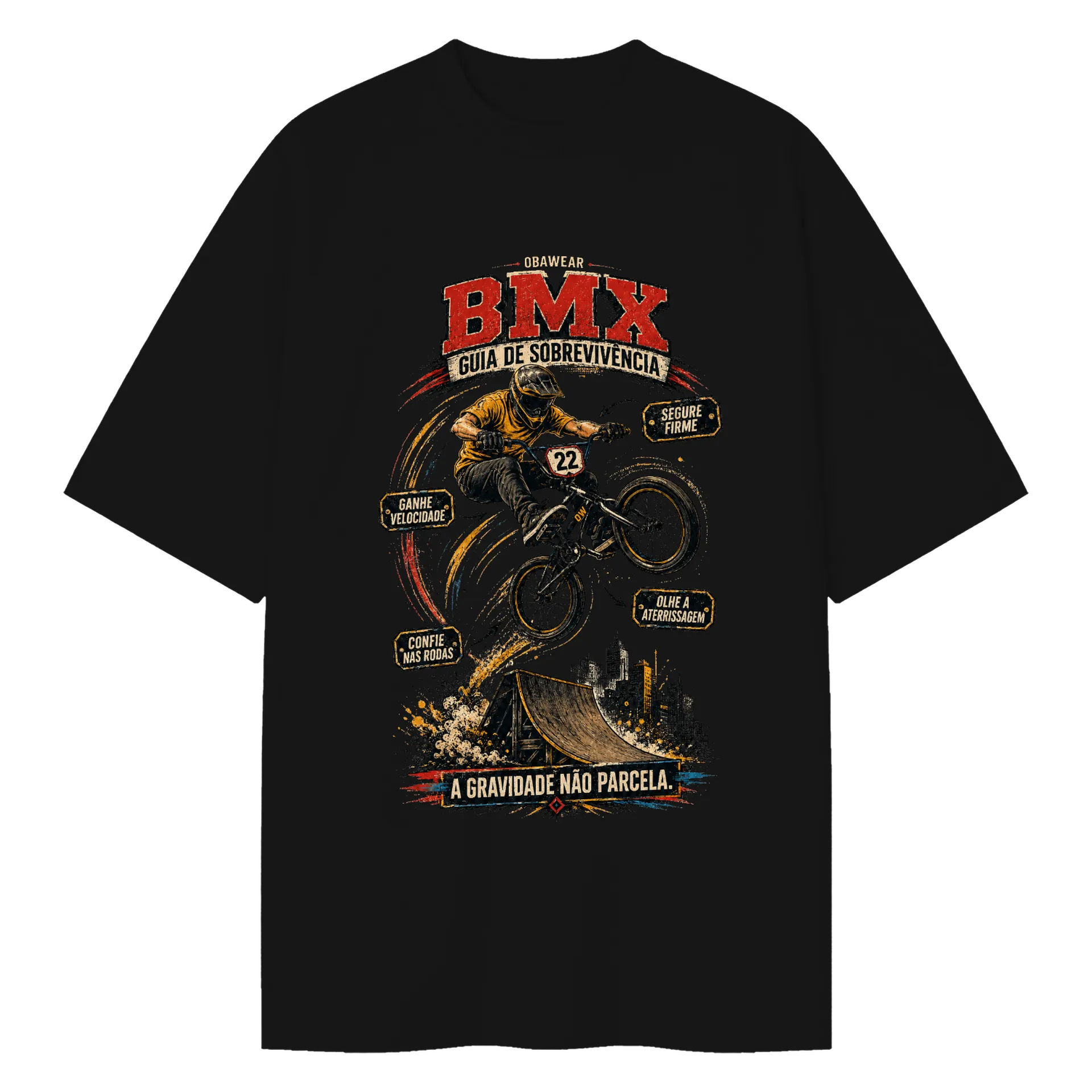 Camiseta Oversized OBAWEAR BMX - Imagem 1