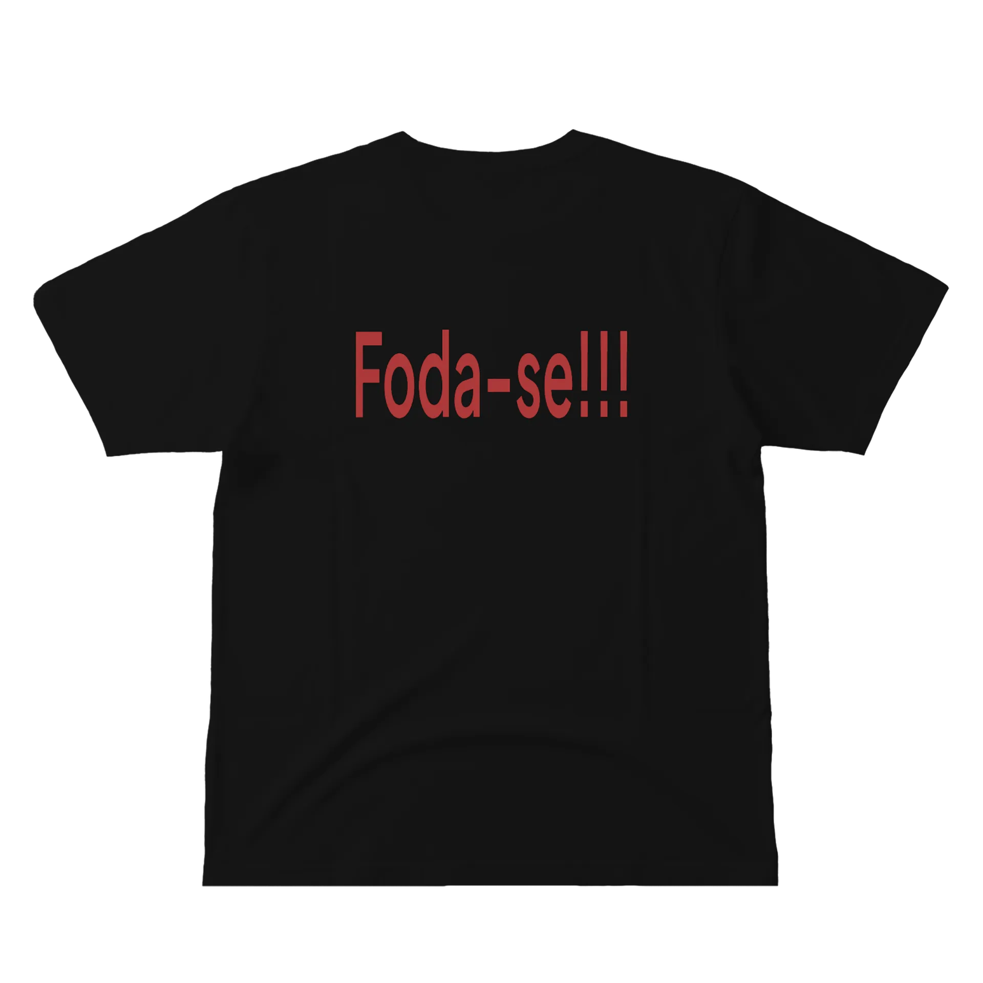 Camiseta Estampa Foda-se Preto 100% Algodão - Imagem 3