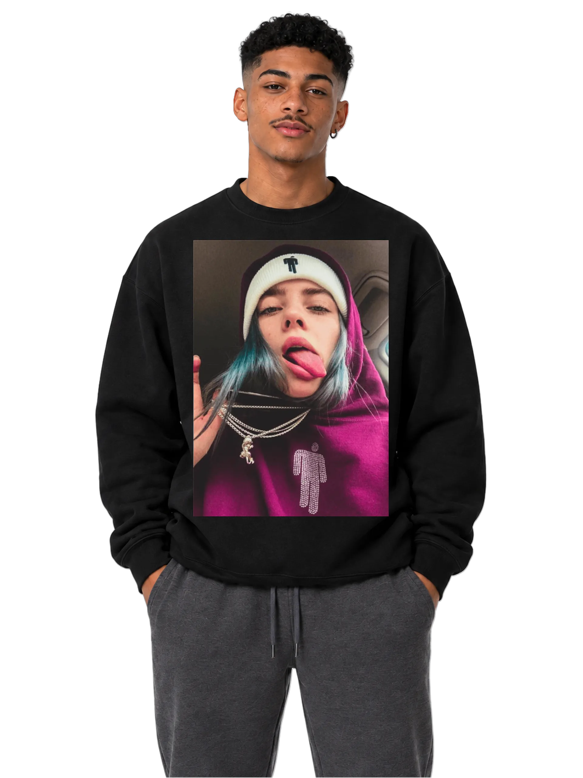  Suéter Moletom Billie Eilish - Imagem 3
