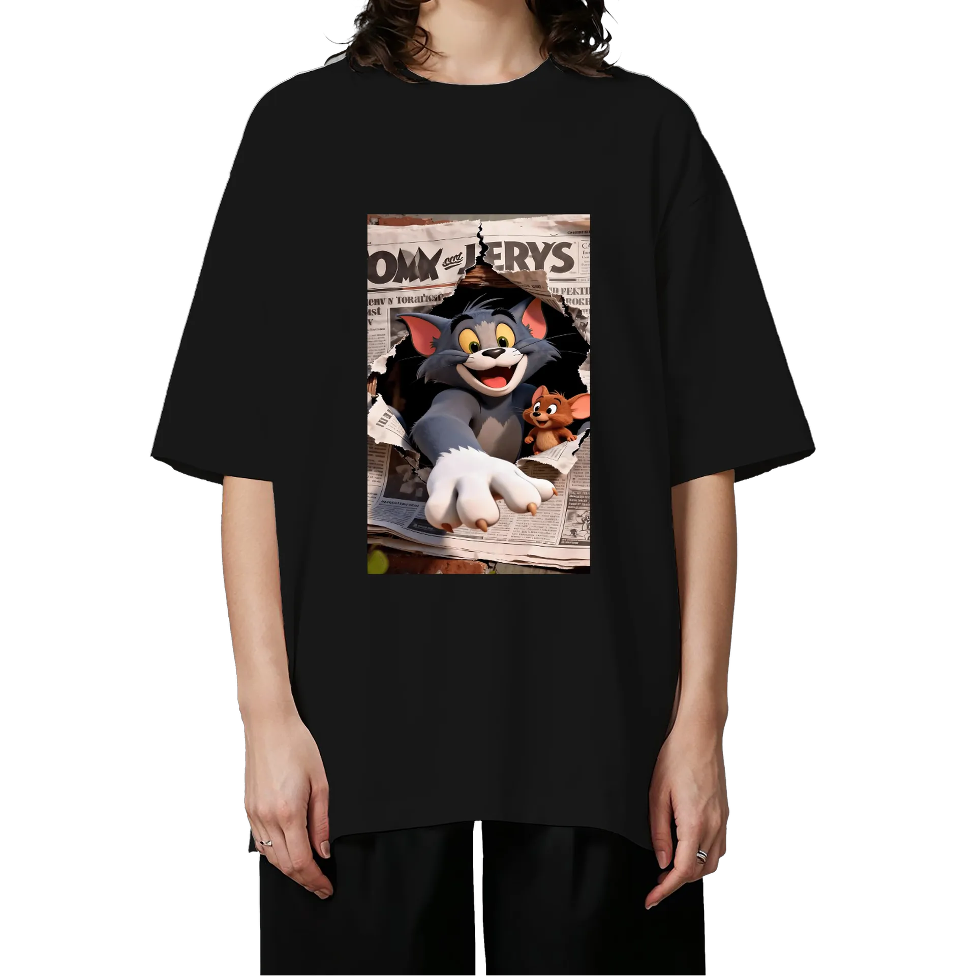 Camiseta Oversized Tom e Jerry - Imagem 3