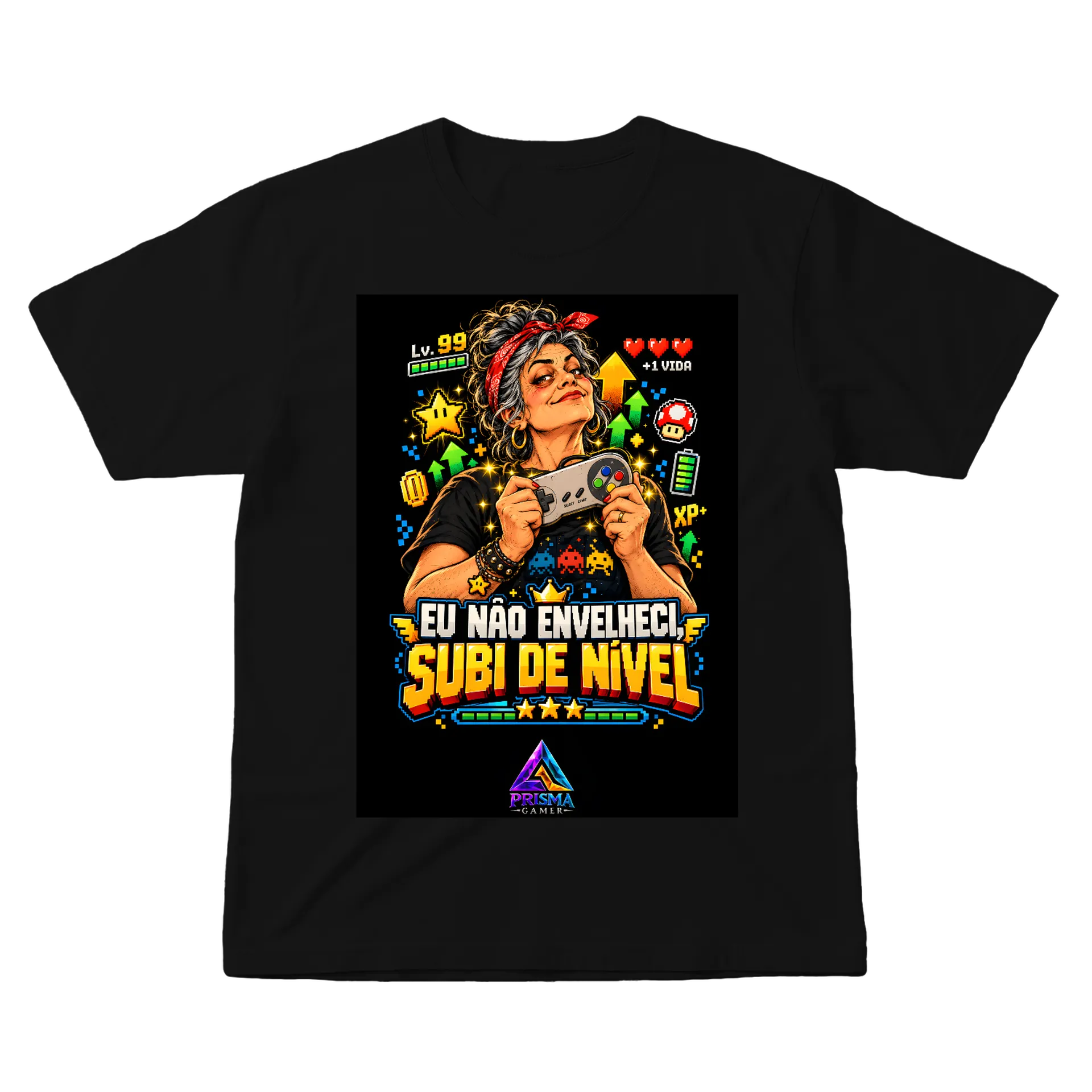Camiseta personalizada SUBI DE NÍVEL - MULHER - Imagem 1