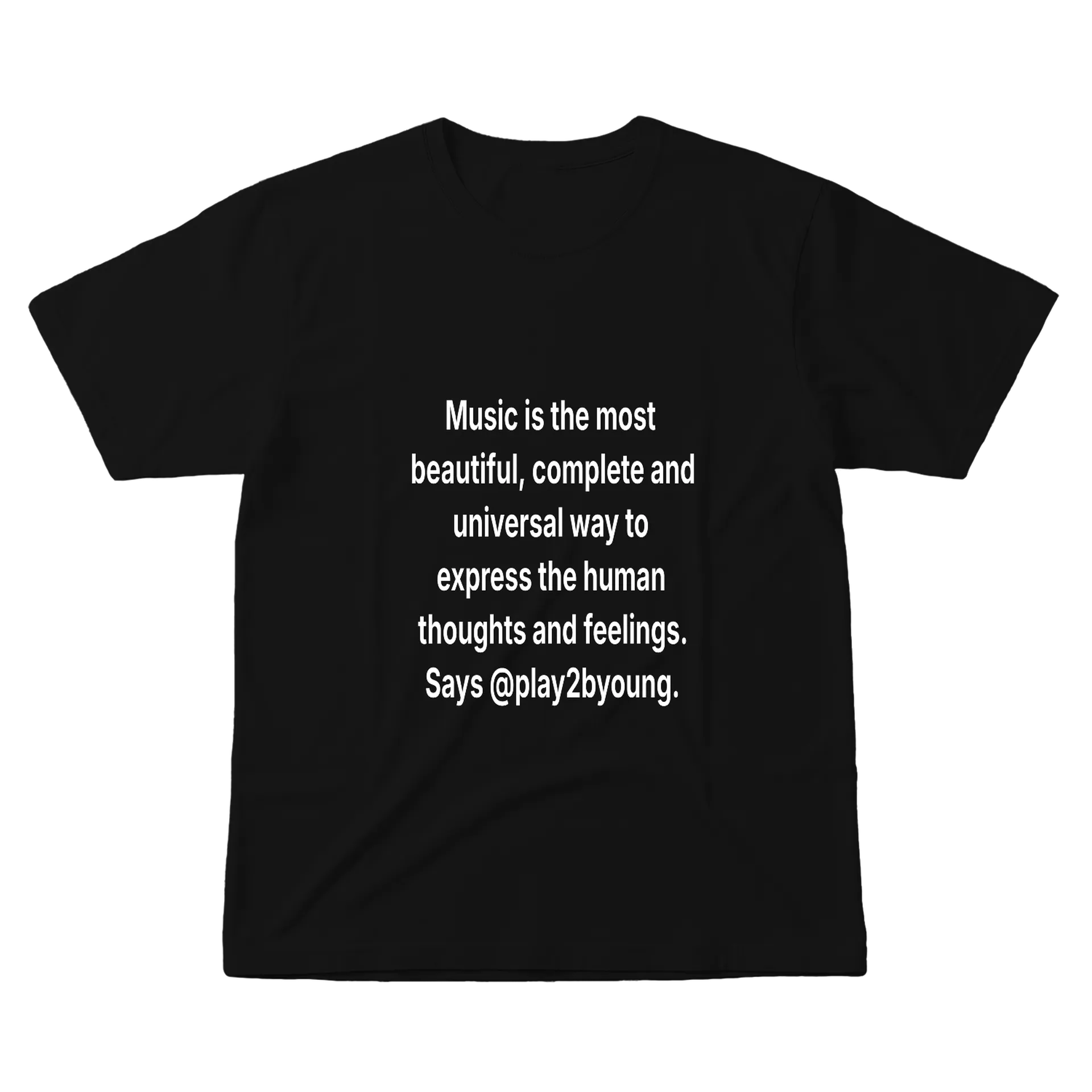 Camiseta personalizada Music. de play2byoung — imagem 1 de 6