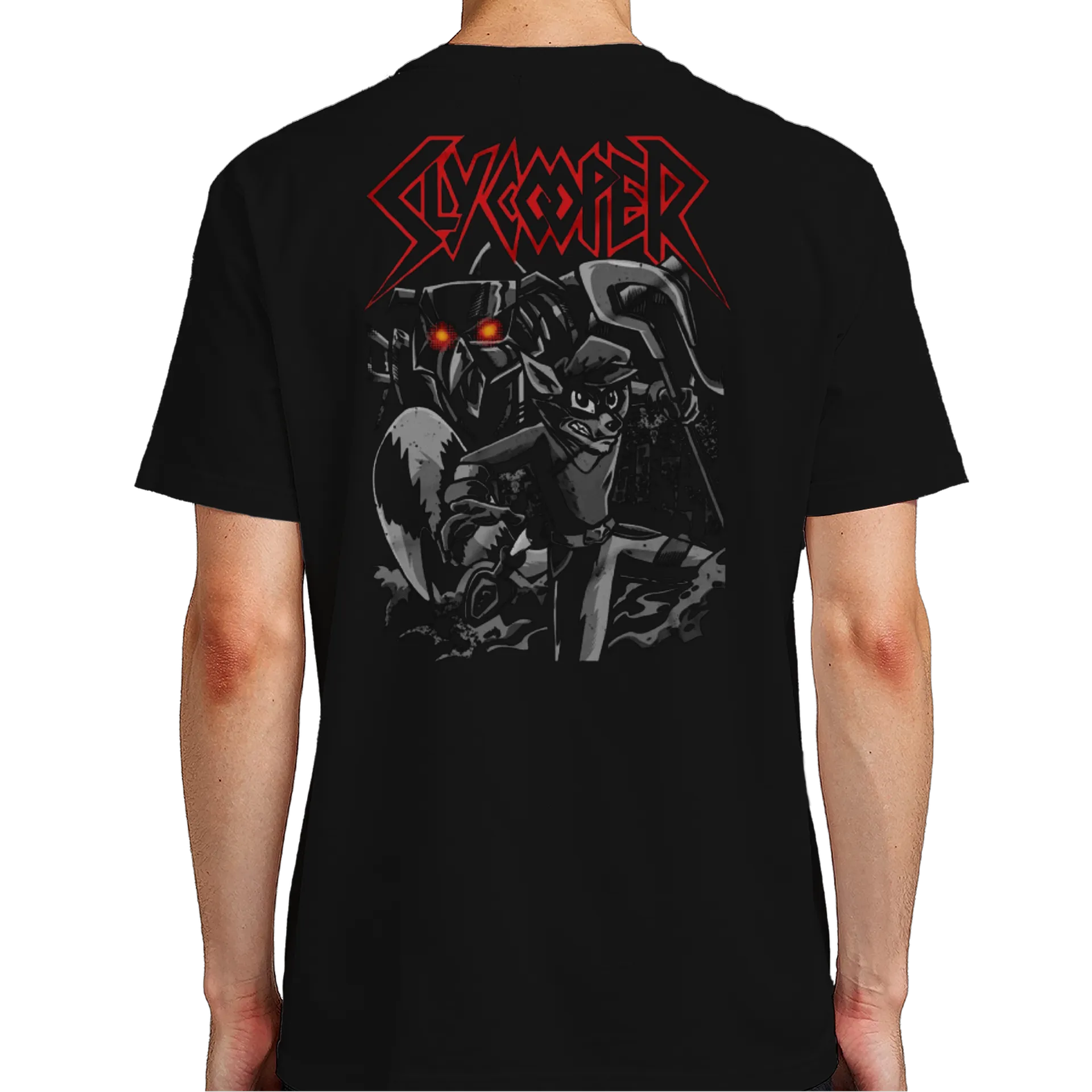 Camiseta Sly Cooper Estampa Preto 100% Algodão - Imagem 7