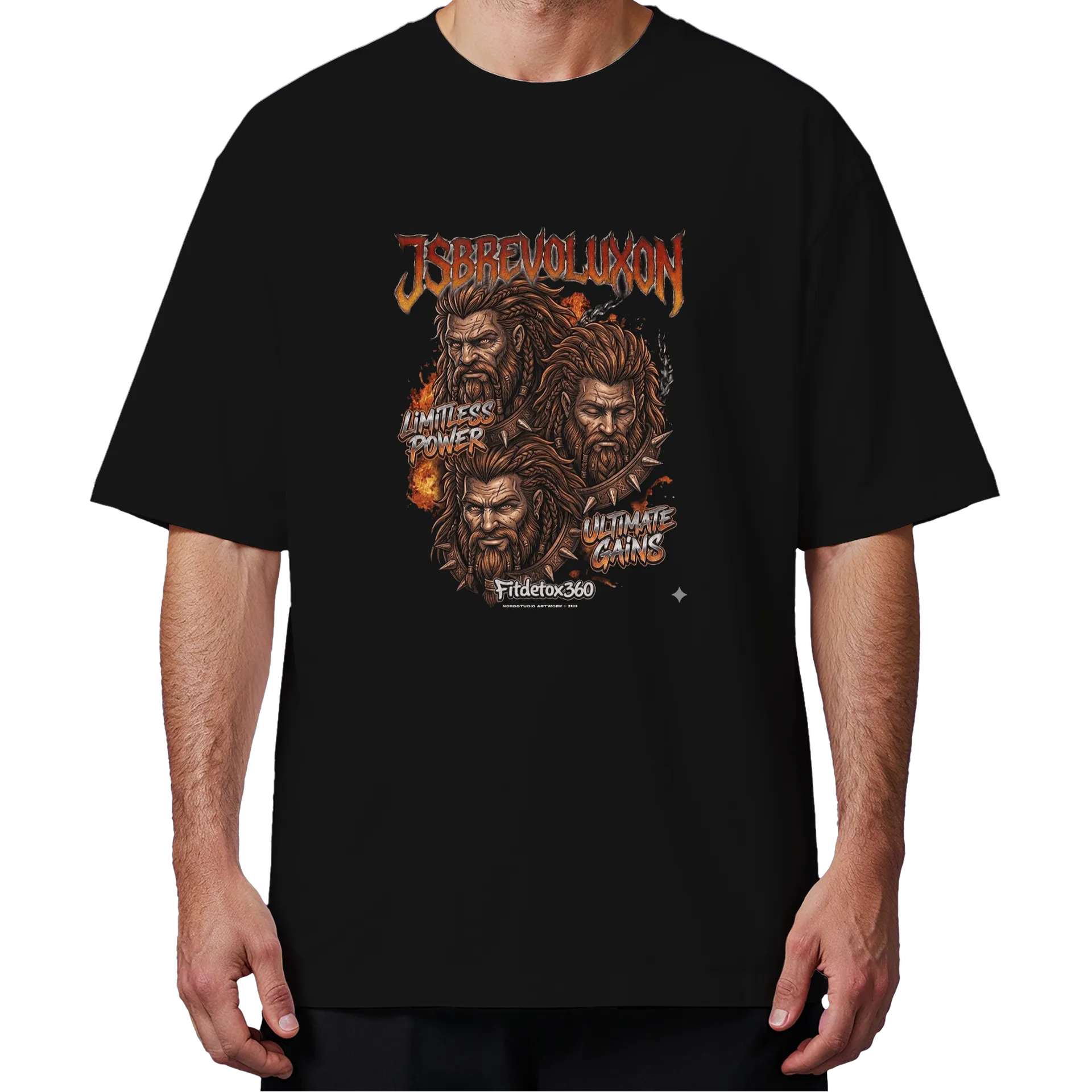 Camiseta Oversized Beast Mode JS - Imagem 4