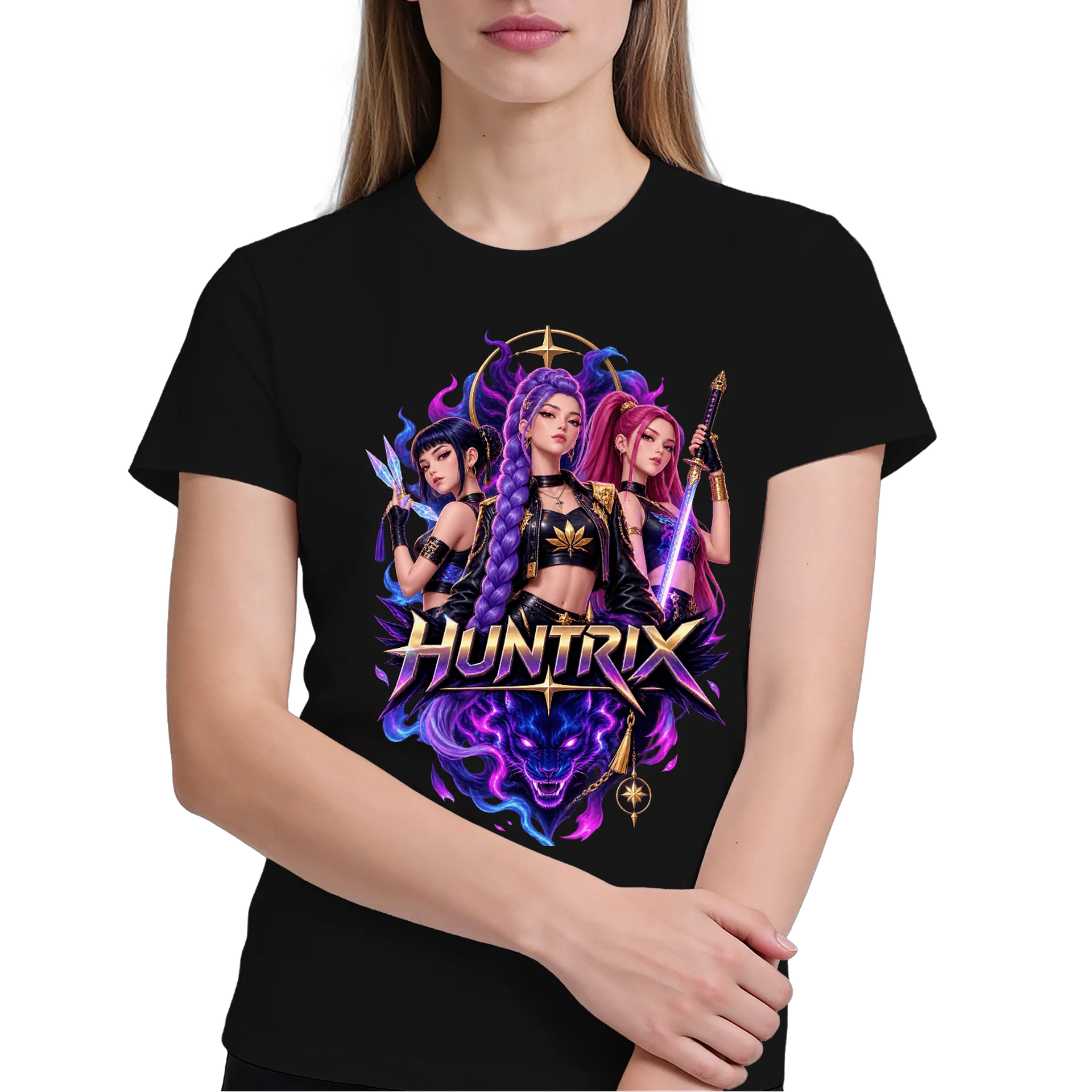 Camiseta Personalizada Guerreiras do Kpop de Essenza Art — imagem 3 de 6