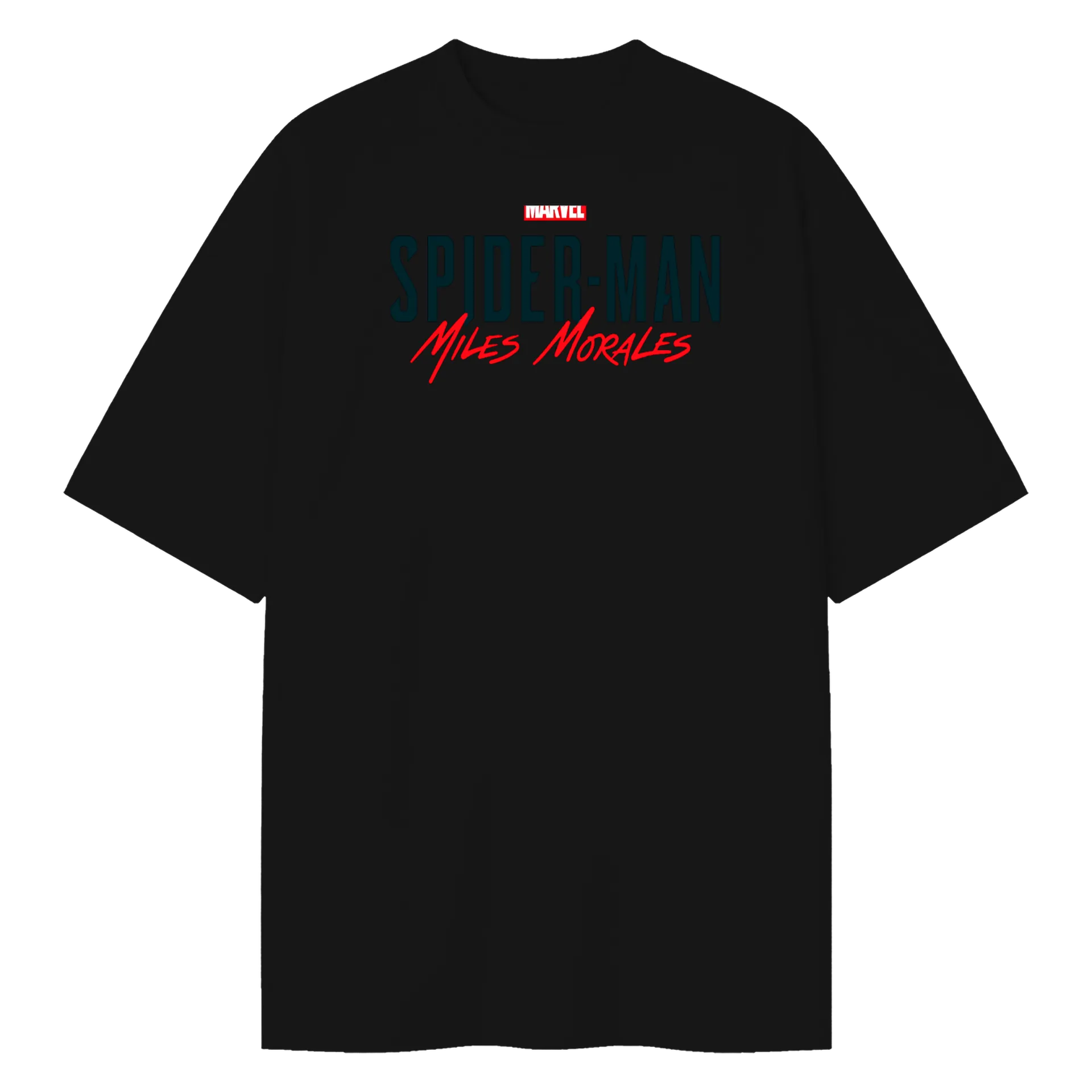Camiseta Oversized Spider-Man Miles Morales 100% Algodão - Imagem 1