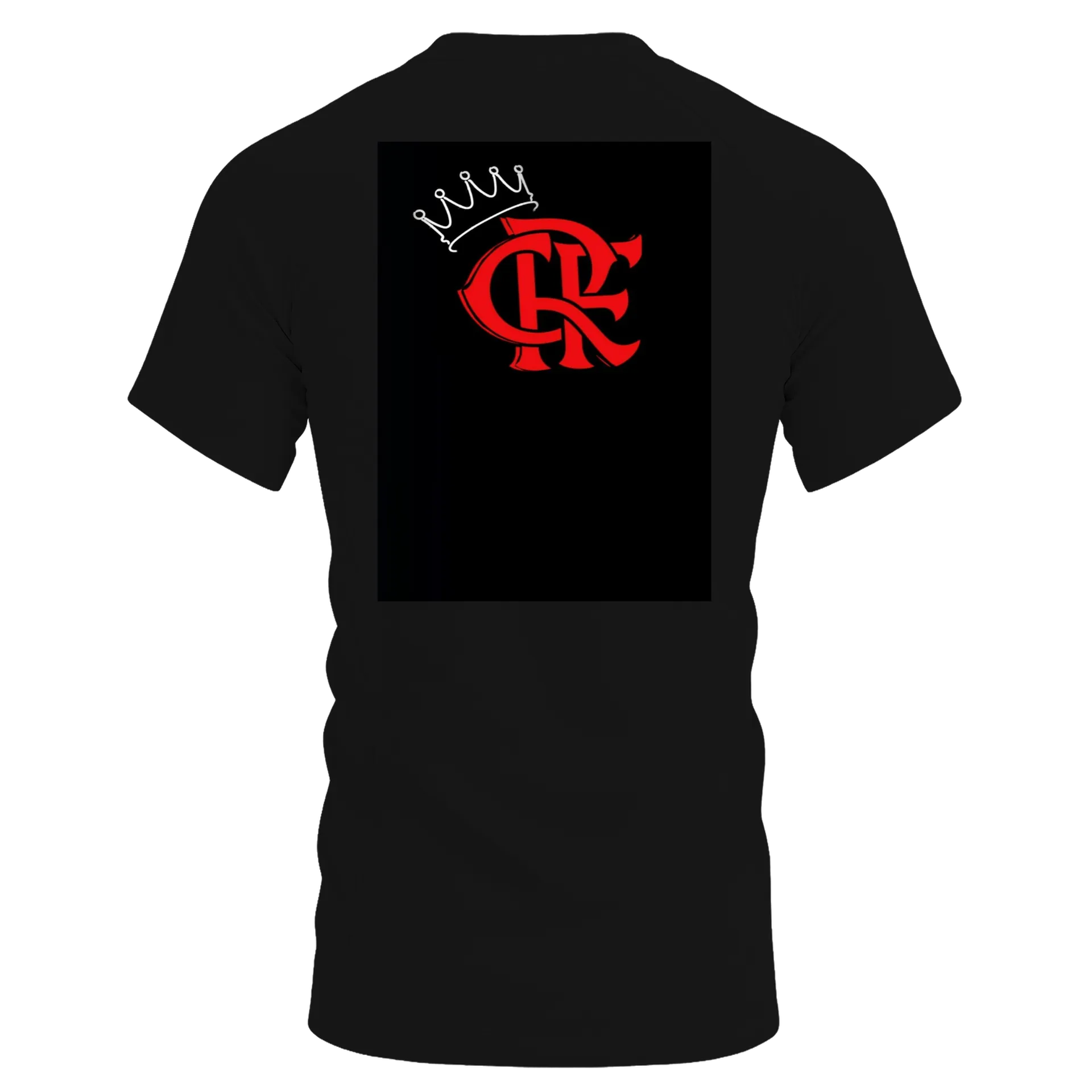 Camiseta Dry Fit Club Flamengo Estampa Vermelha Preta 100% - Imagem 4