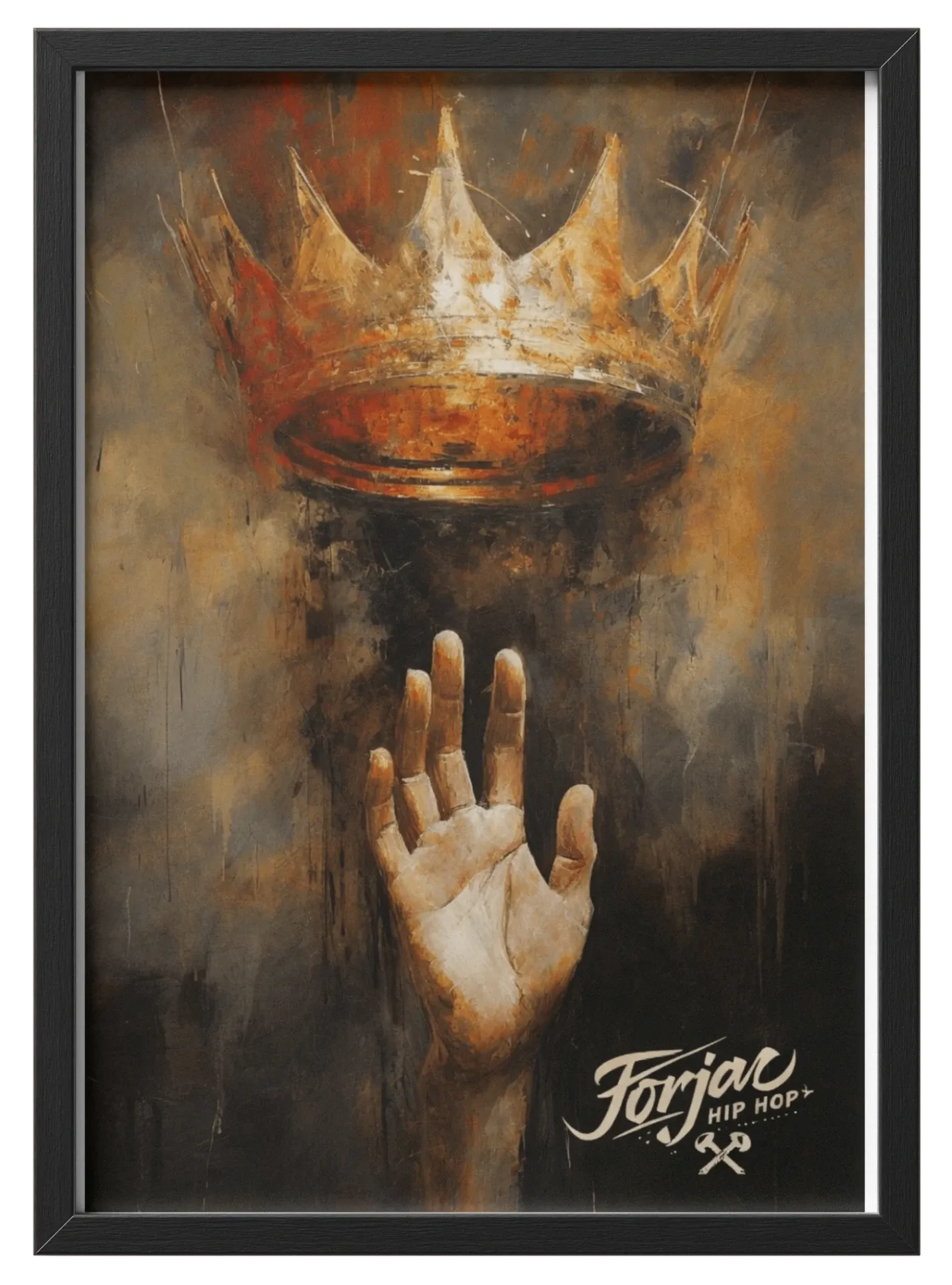 Quadro A3 Coroa  de FORJAC hip-hop 