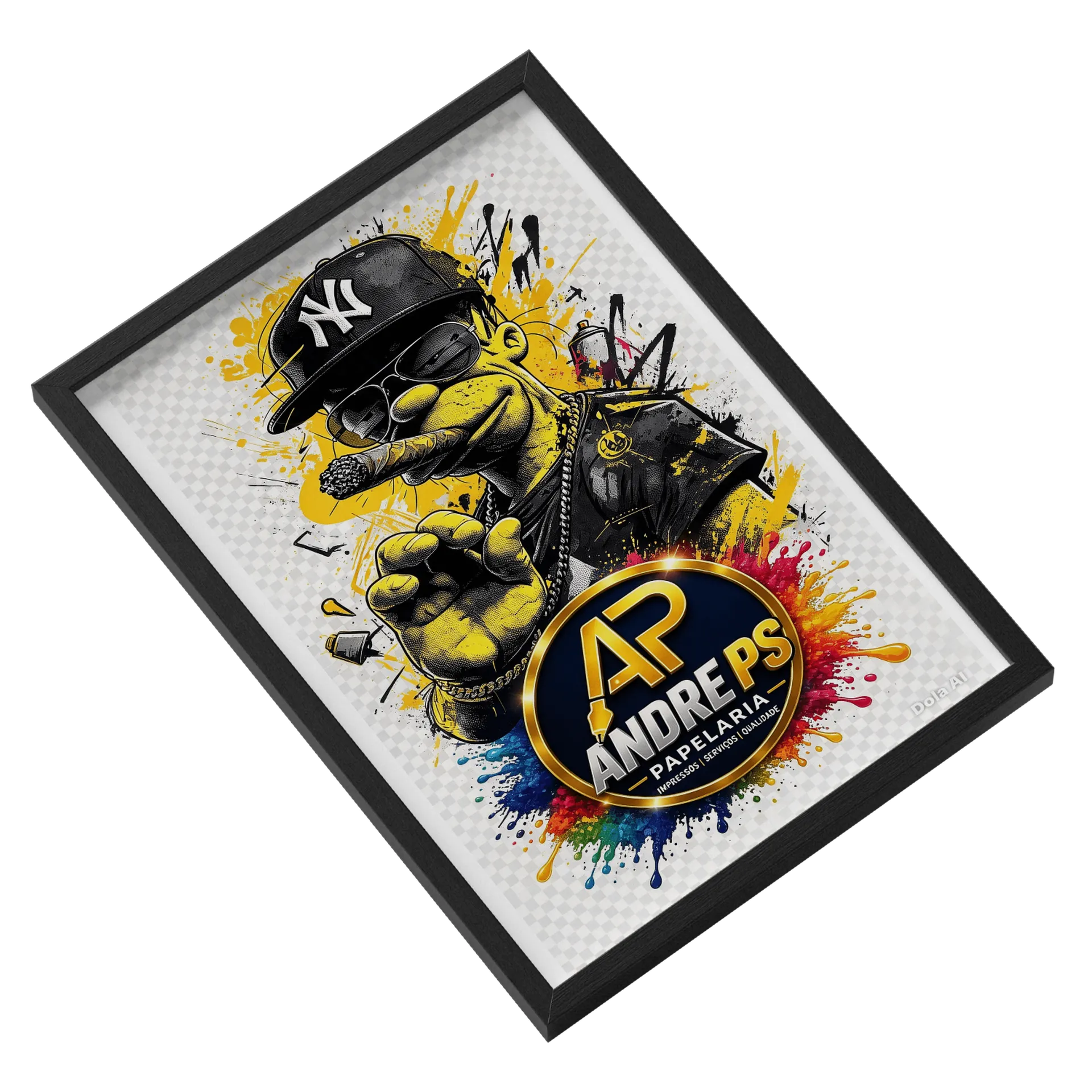 Quadro A3 personalizado Com Vidro de Andre ps — imagem 2 de 3