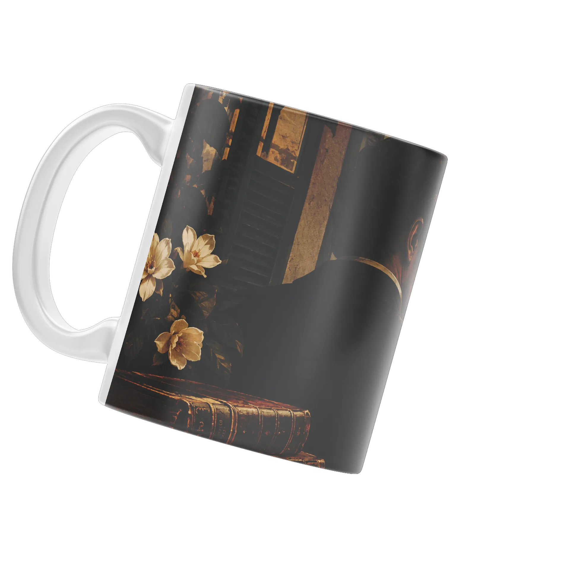 Caneca Dom Casmurro Machado de Assis Ilustrada 325ml - Imagem 3