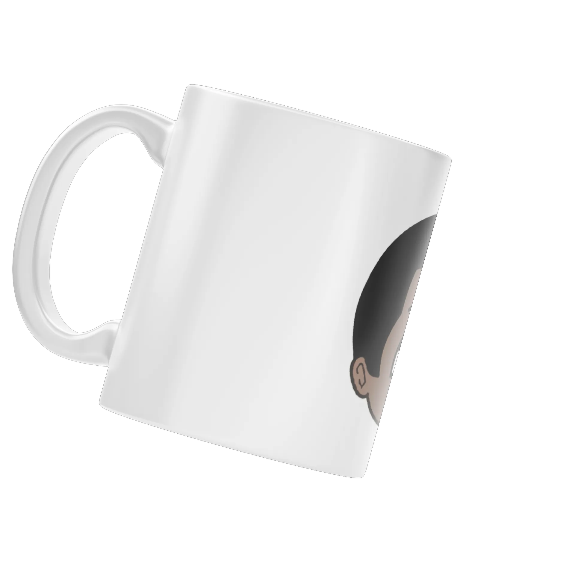 Caneca com o rosto do Luiz  de Mundo Luiz loja 