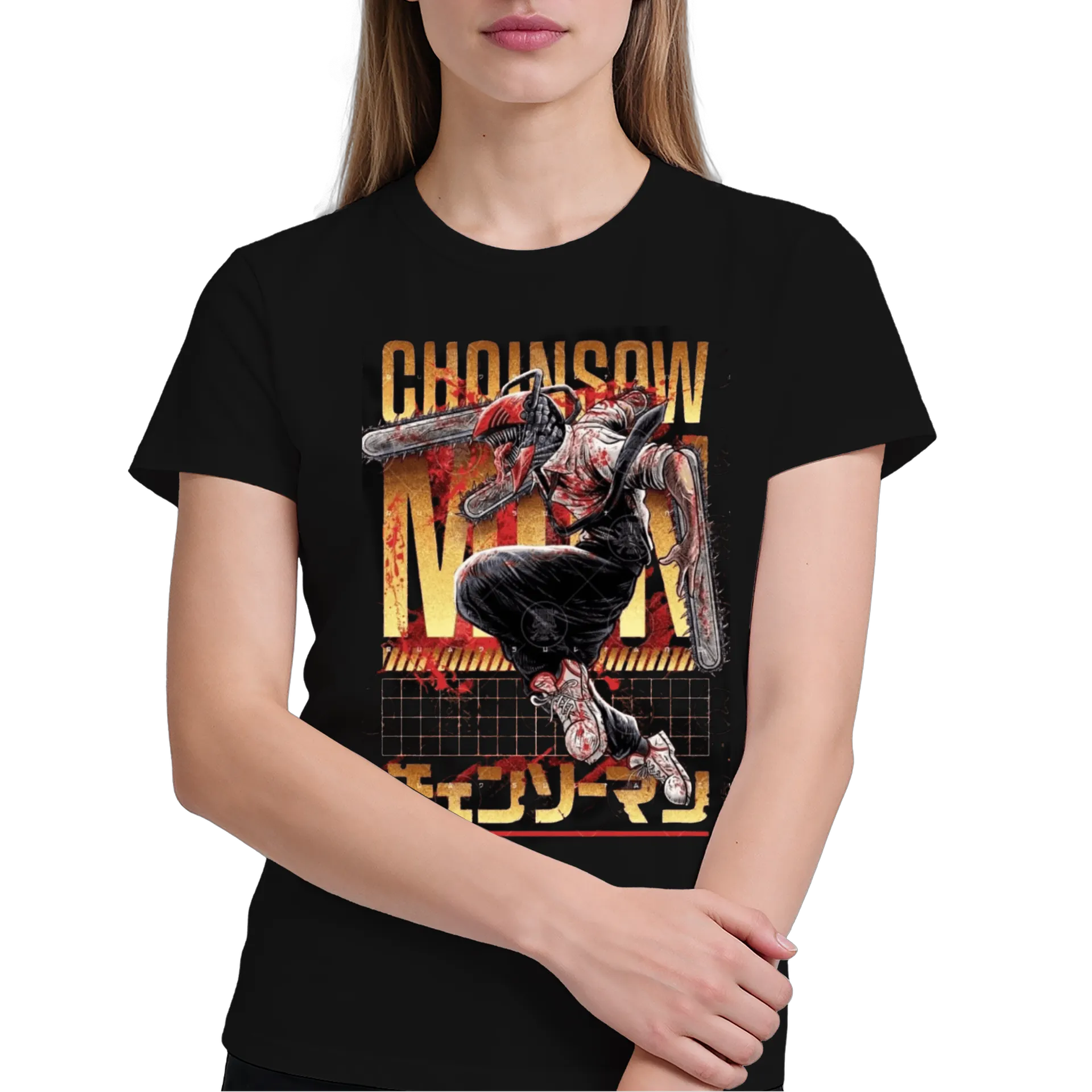 Camiseta personalizada Chainsaw Man ou Denji transformado - Imagem 4