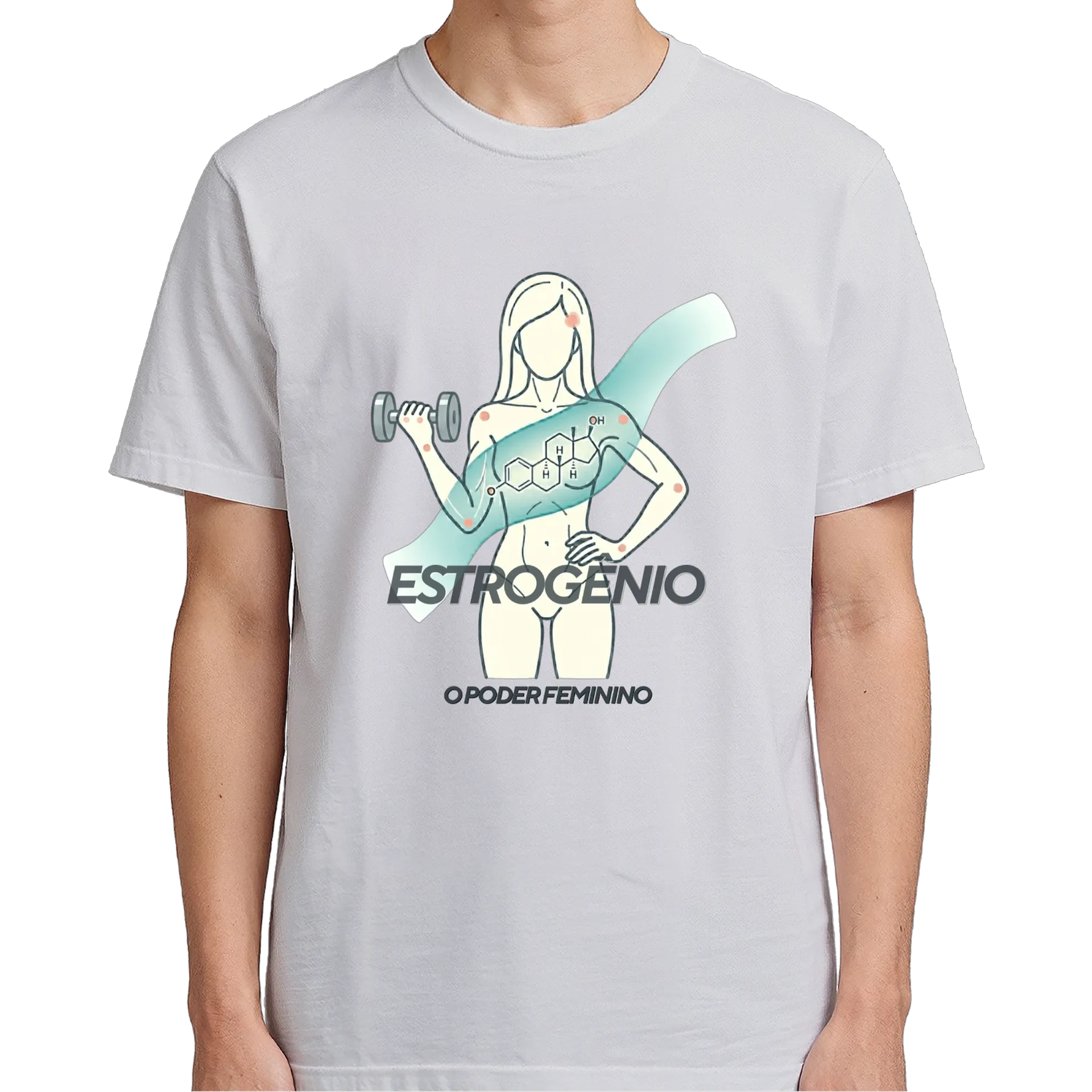Camiseta Estrogênio 100% Algodão - Imagem 5