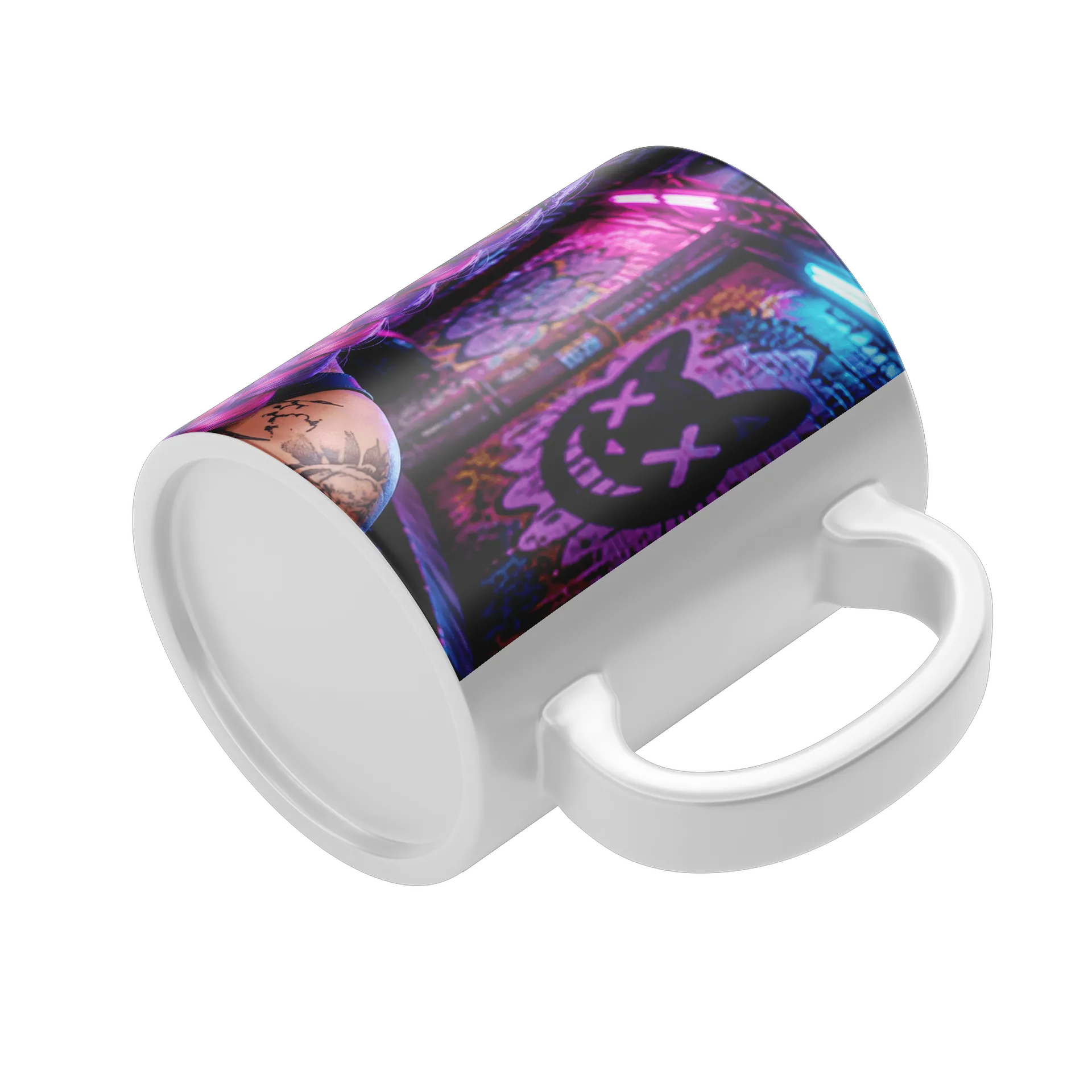 Caneca Máscara de Gato Mayhem Wild 325ml - Imagem 4