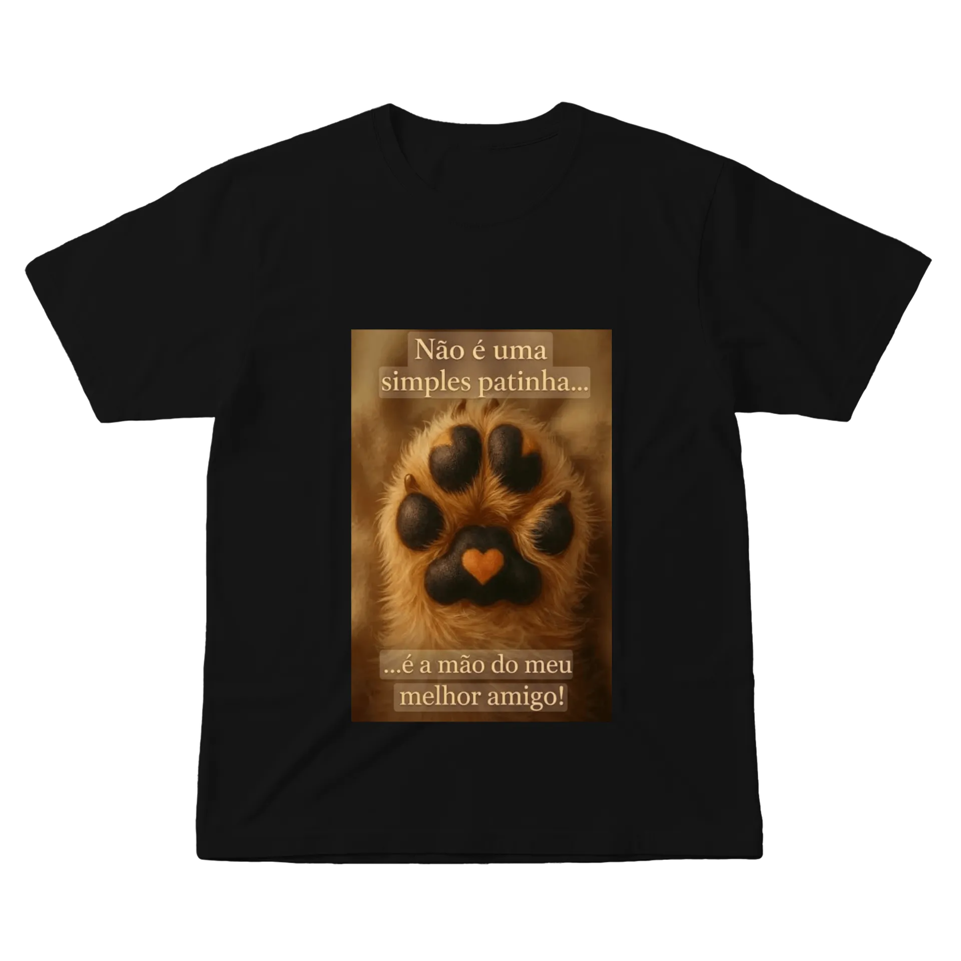 Camiseta Patinha de Cão 100% Algodão de Murilo Schnauzer