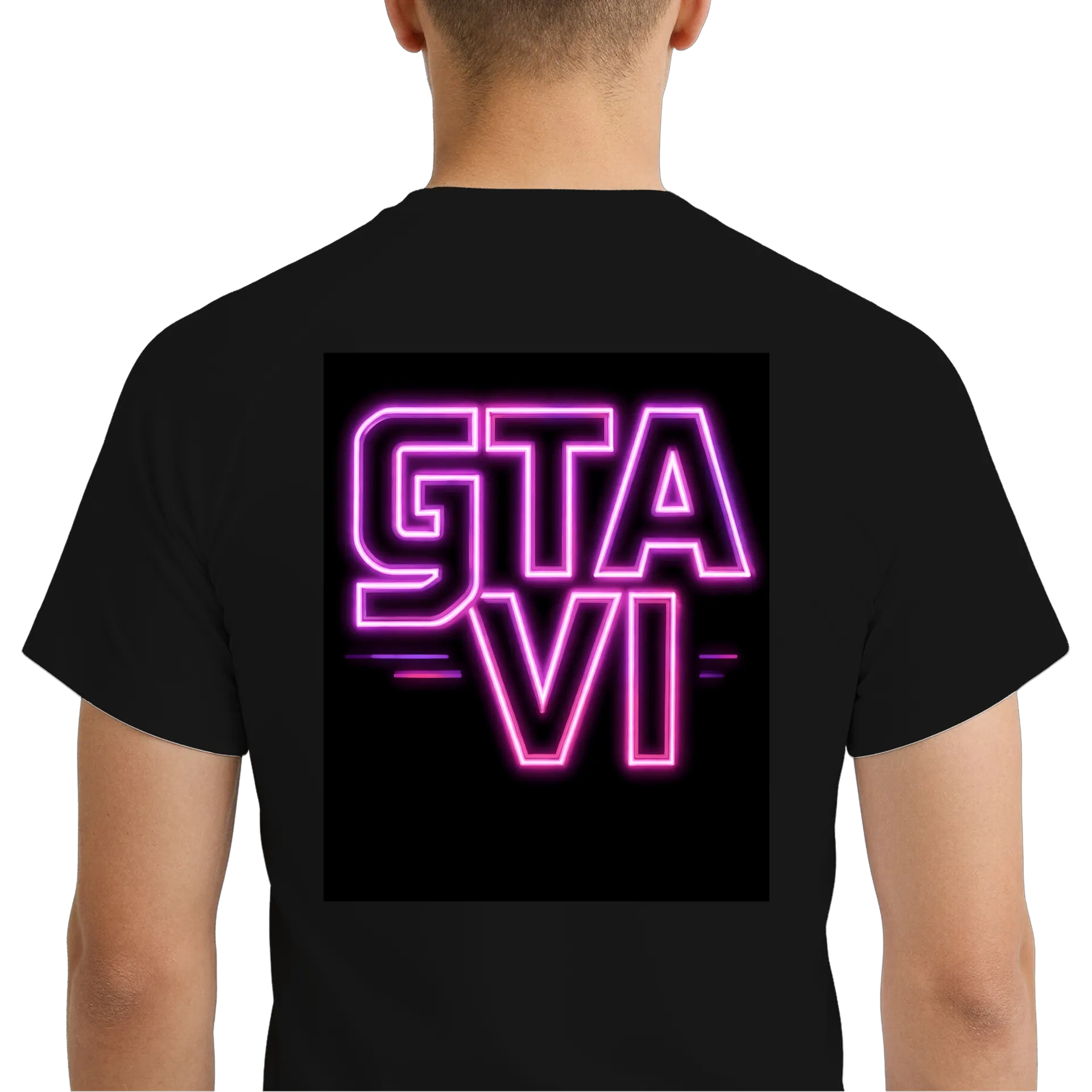 Camiseta Dry Fit GTA VI Neon Tipográfica 100% Poliéster - Imagem 6