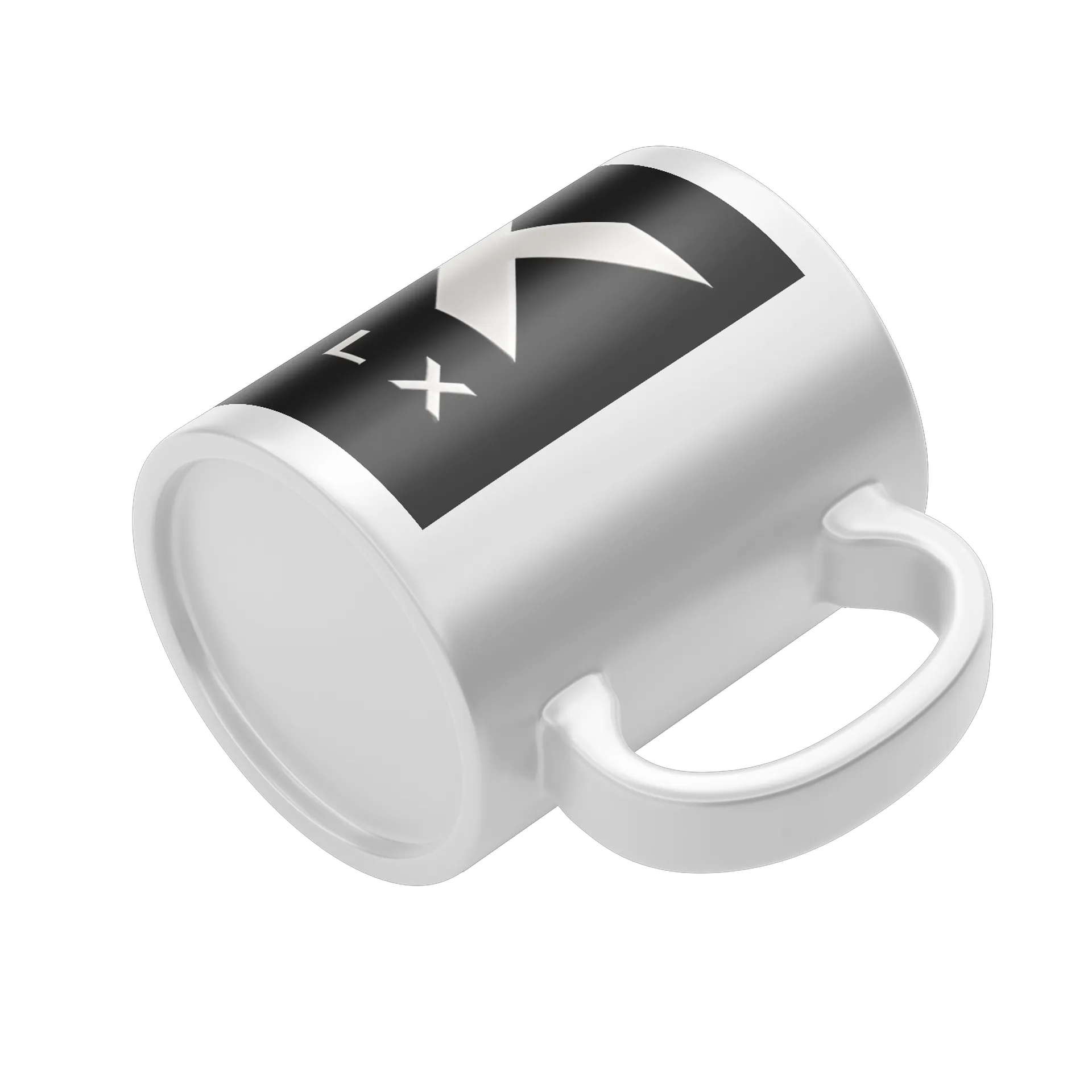 Caneca Porcelana Logotipo GLX Branco 325ml - Imagem 4