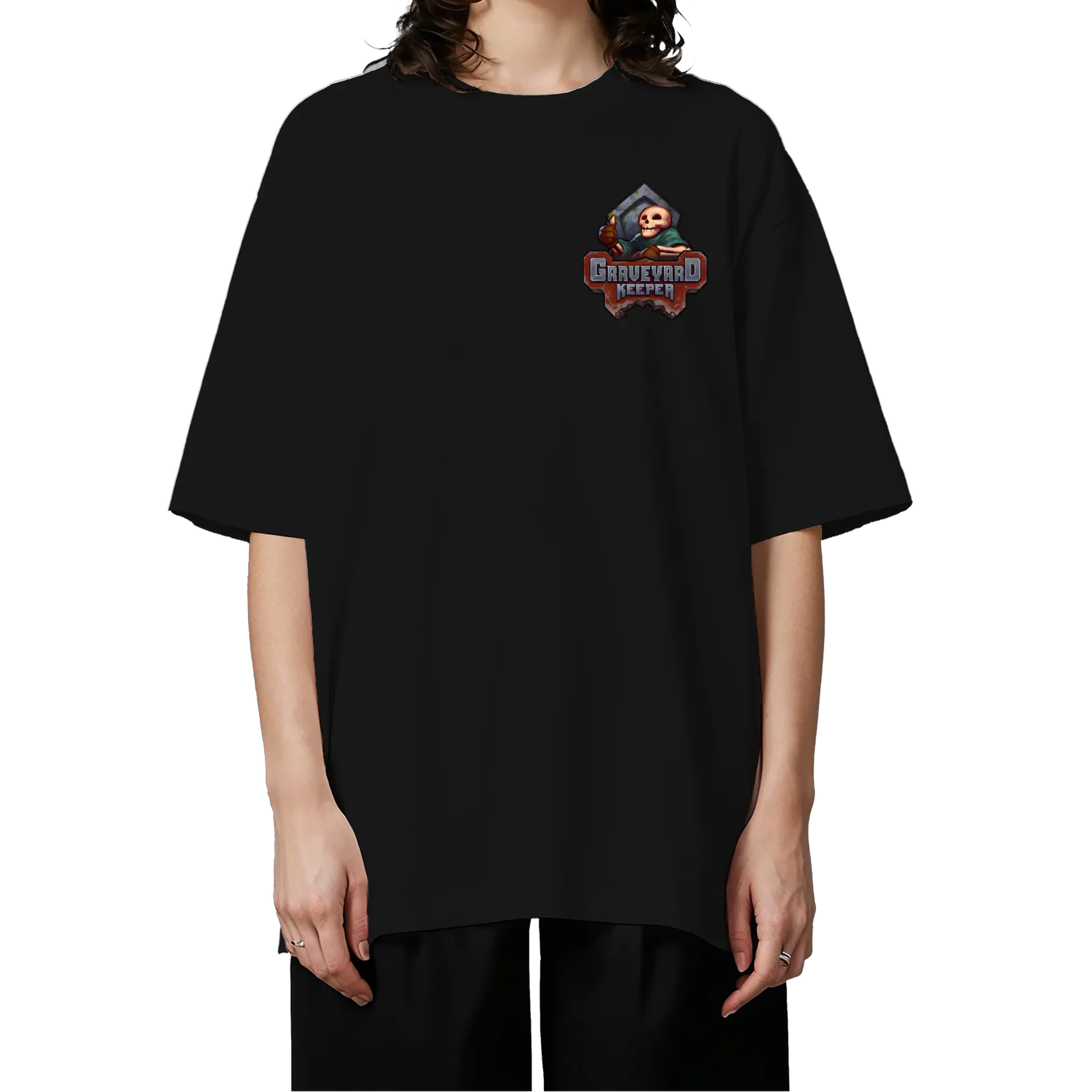 Camiseta Oversized Graveyard keeper - Imagem 1