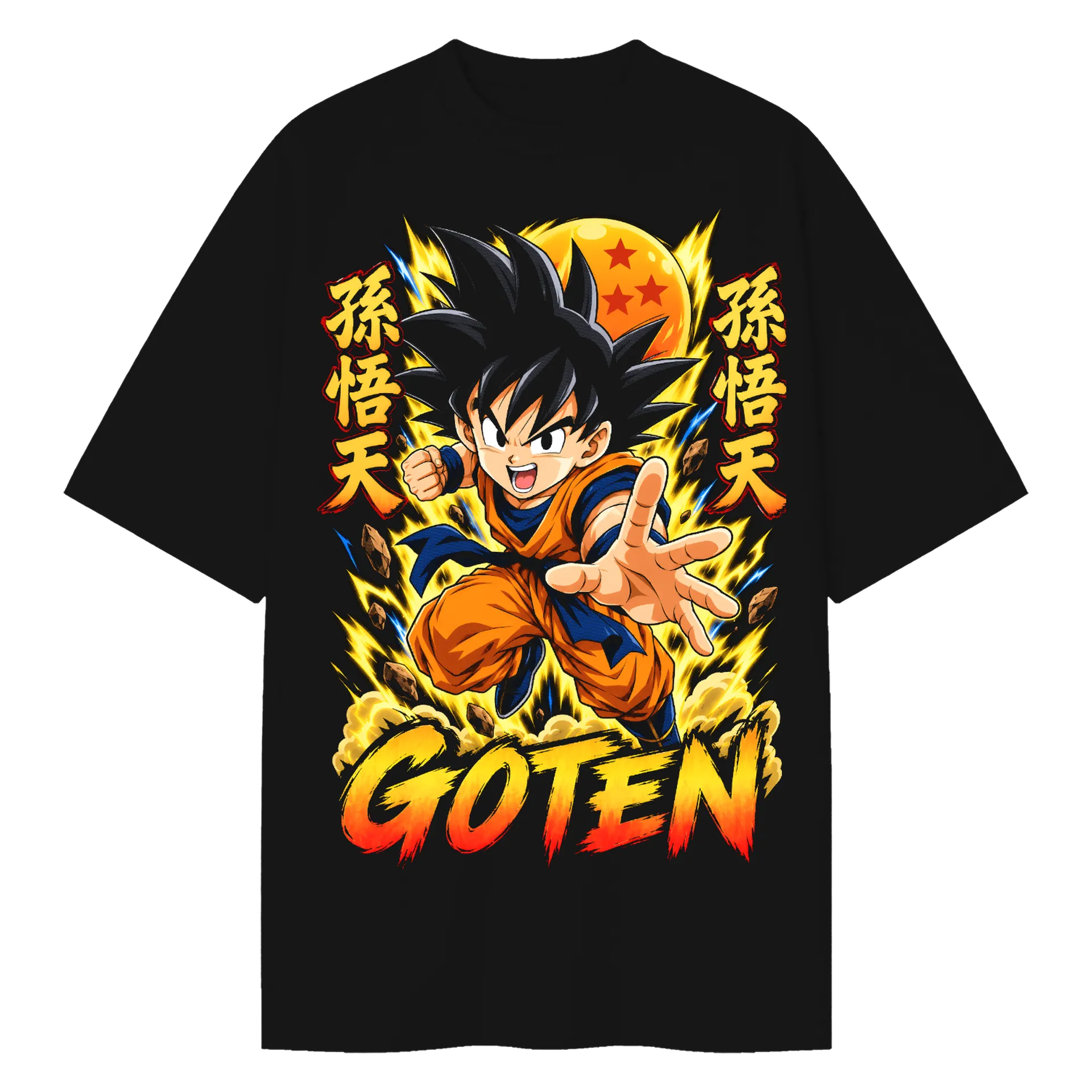 Camiseta Oversized Goten Anime Dragon Ball Premium - Imagem 1