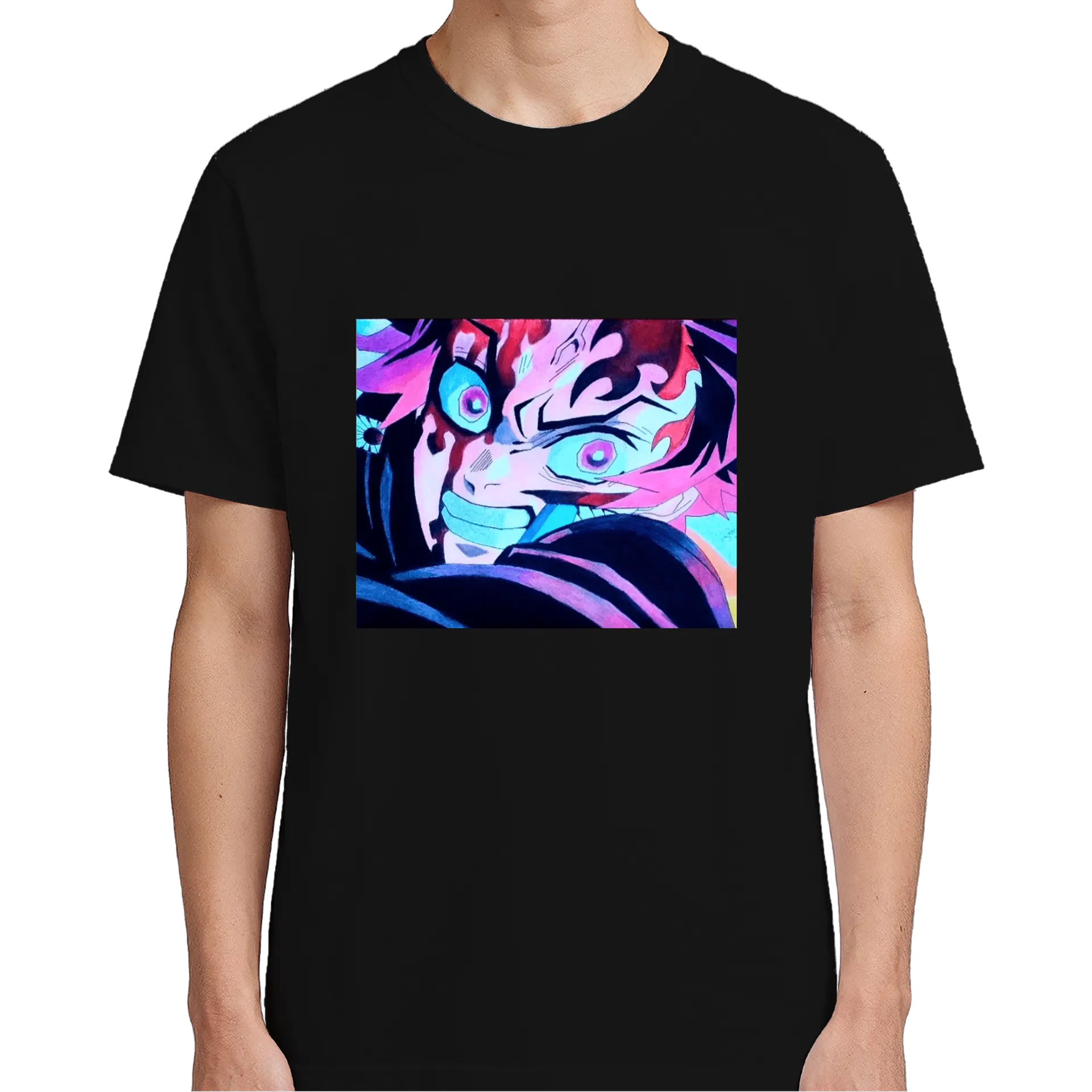 Camiseta Personagem de Anime em Estilo Cartoon 100% Algodão de Geek Art — imagem 4 de 6