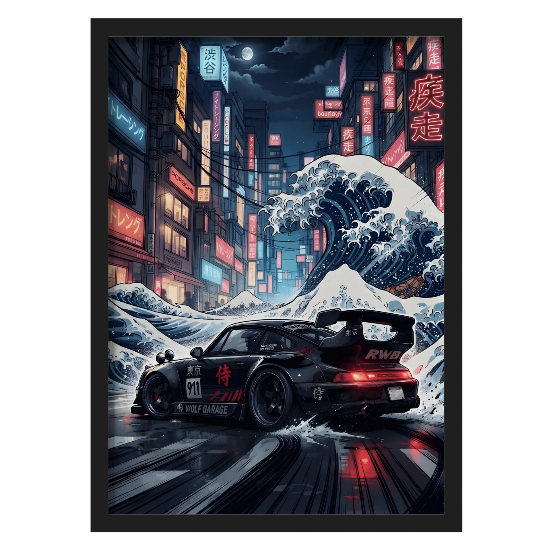 Maré Neon de Tóquio ou A Grande Onda de RWB - Imagem 1