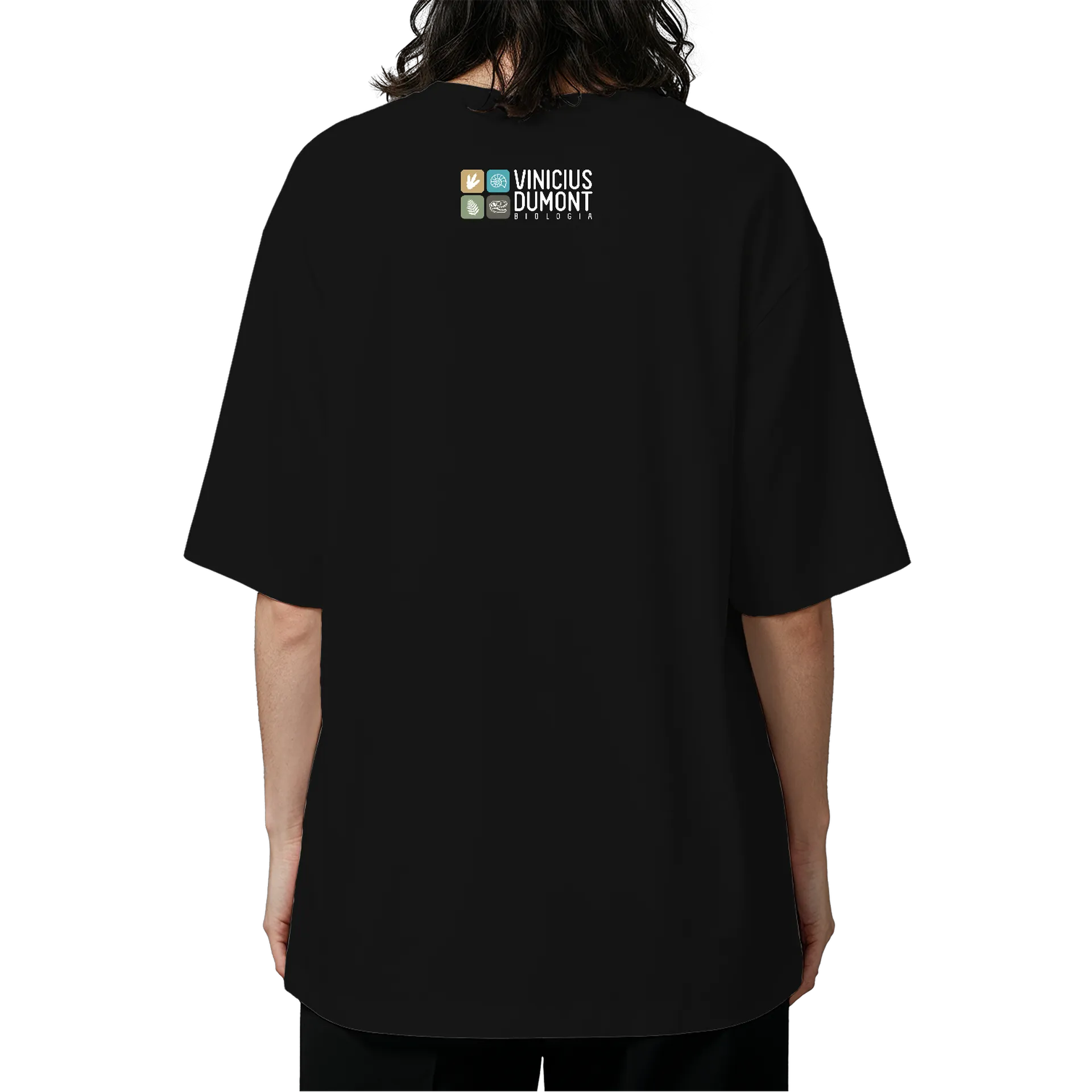 Camiseta Oversized Árvore fida DNA Verde Preto 100% Algodão - Imagem 5