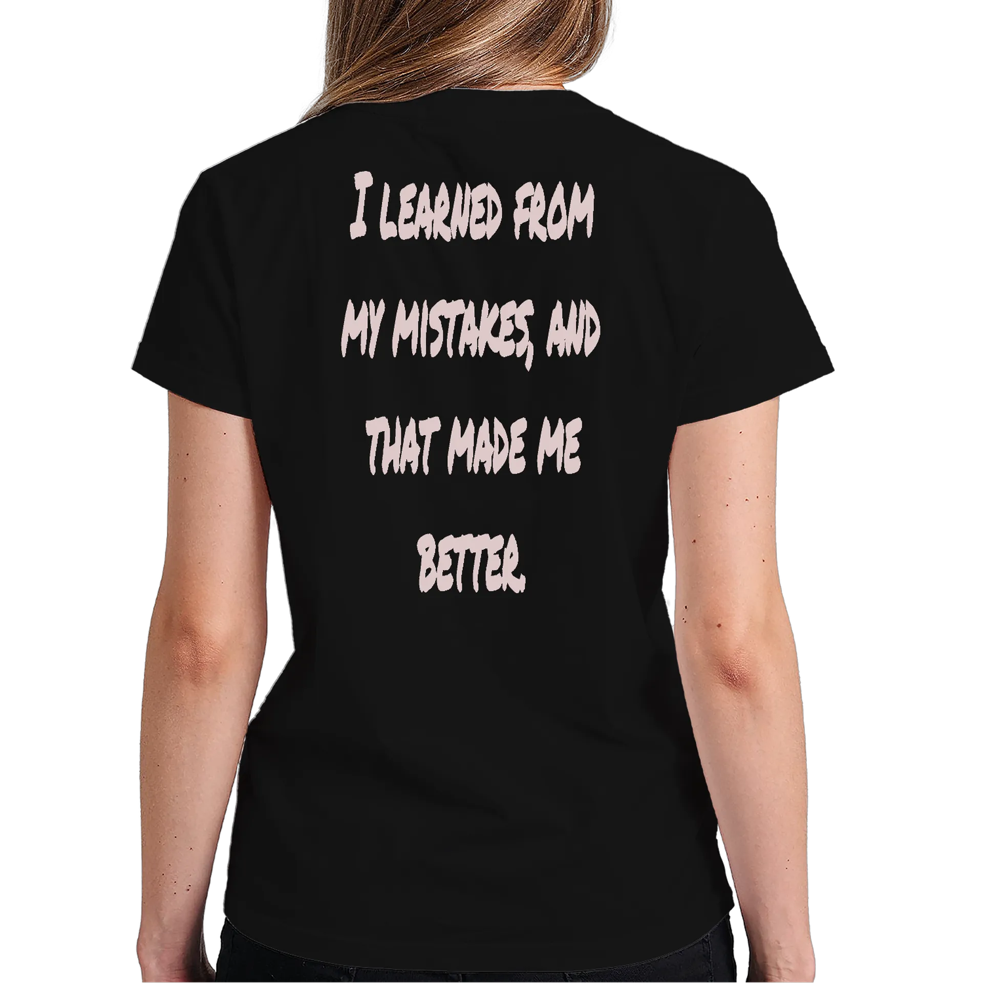 Camiseta Frases I Learned From My Mistakes And That Made de Jones — imagem 5 de 6