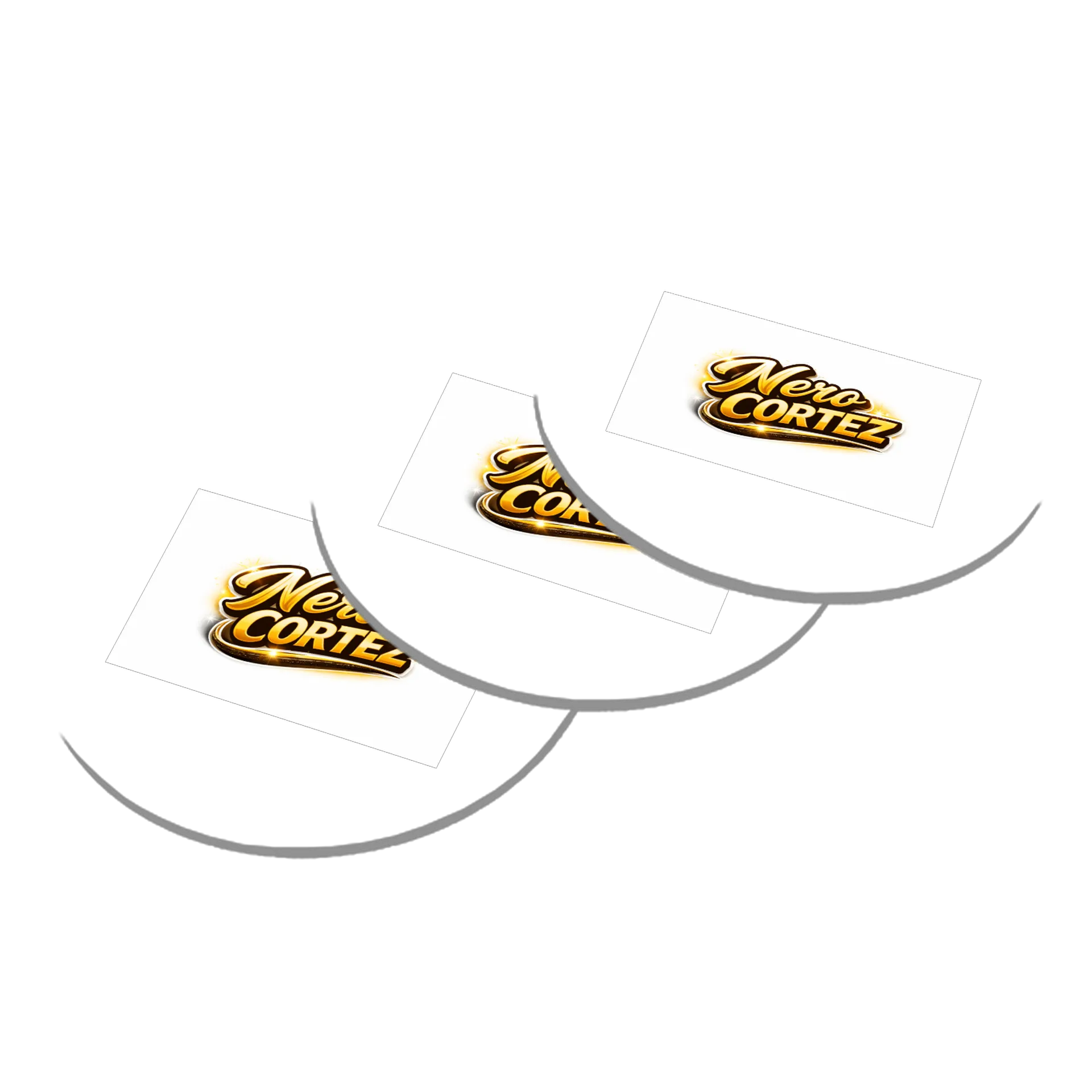 Porta-copos personalizado de nero Corttez card