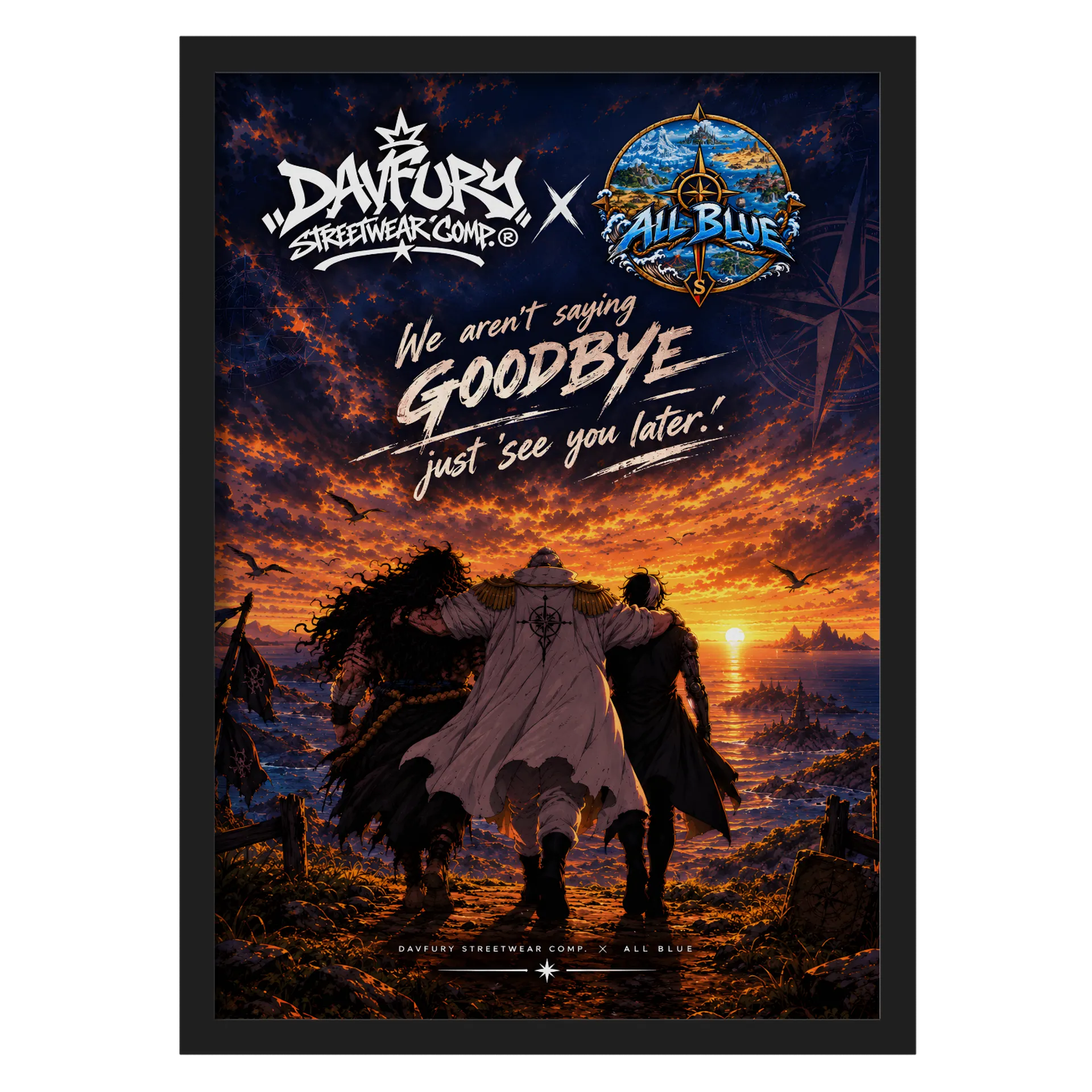 Quadro colab. Davfury Streetwear Comp. ® X RPG All Blue - Imagem 1