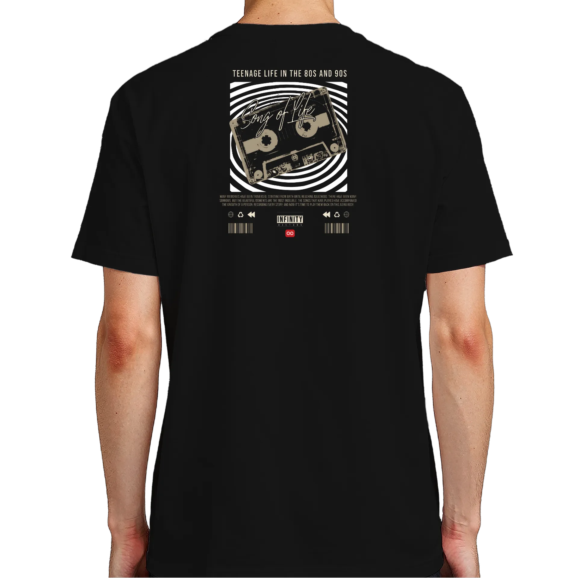 Camiseta Fita Cassete Anos 80 e 90  de Infinity History — imagem 6 de 6