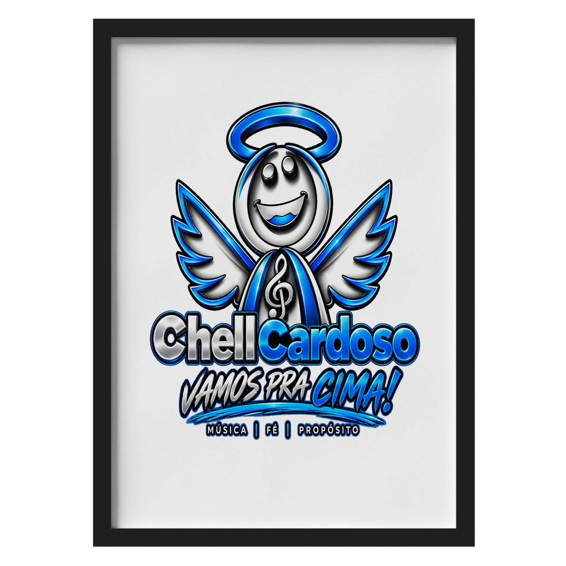 Quadro A3 personalizado Com Vidro de Chell Cardoso — imagem 1 de 3