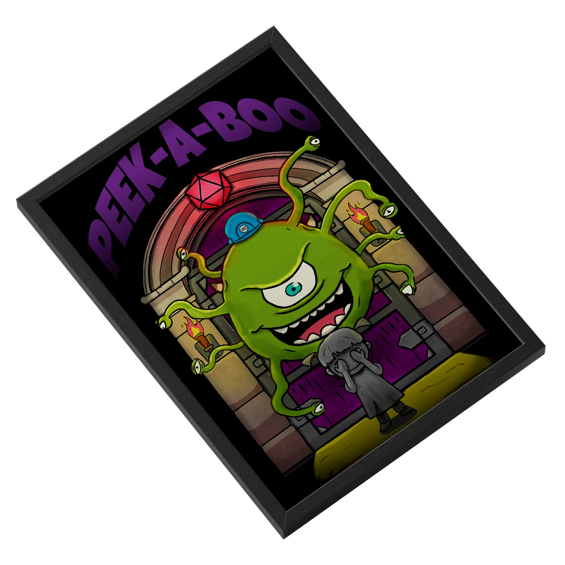 Quadro PEEK-A-BOO A3 MDF e Vidro de Impacto Arcano — imagem 2 de 3