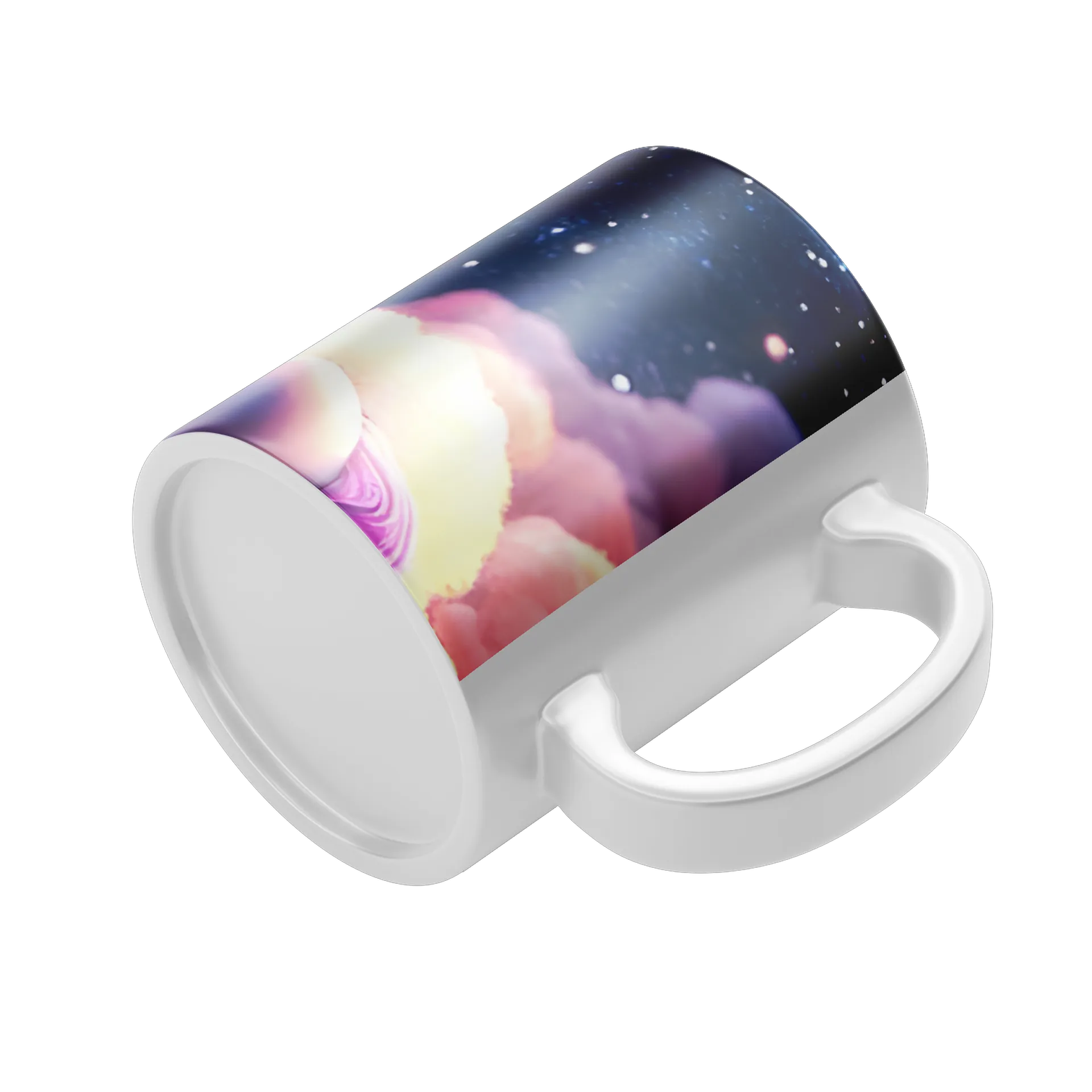 Caneca Porcelana Unicórnio Colorido 325ml - Imagem 4