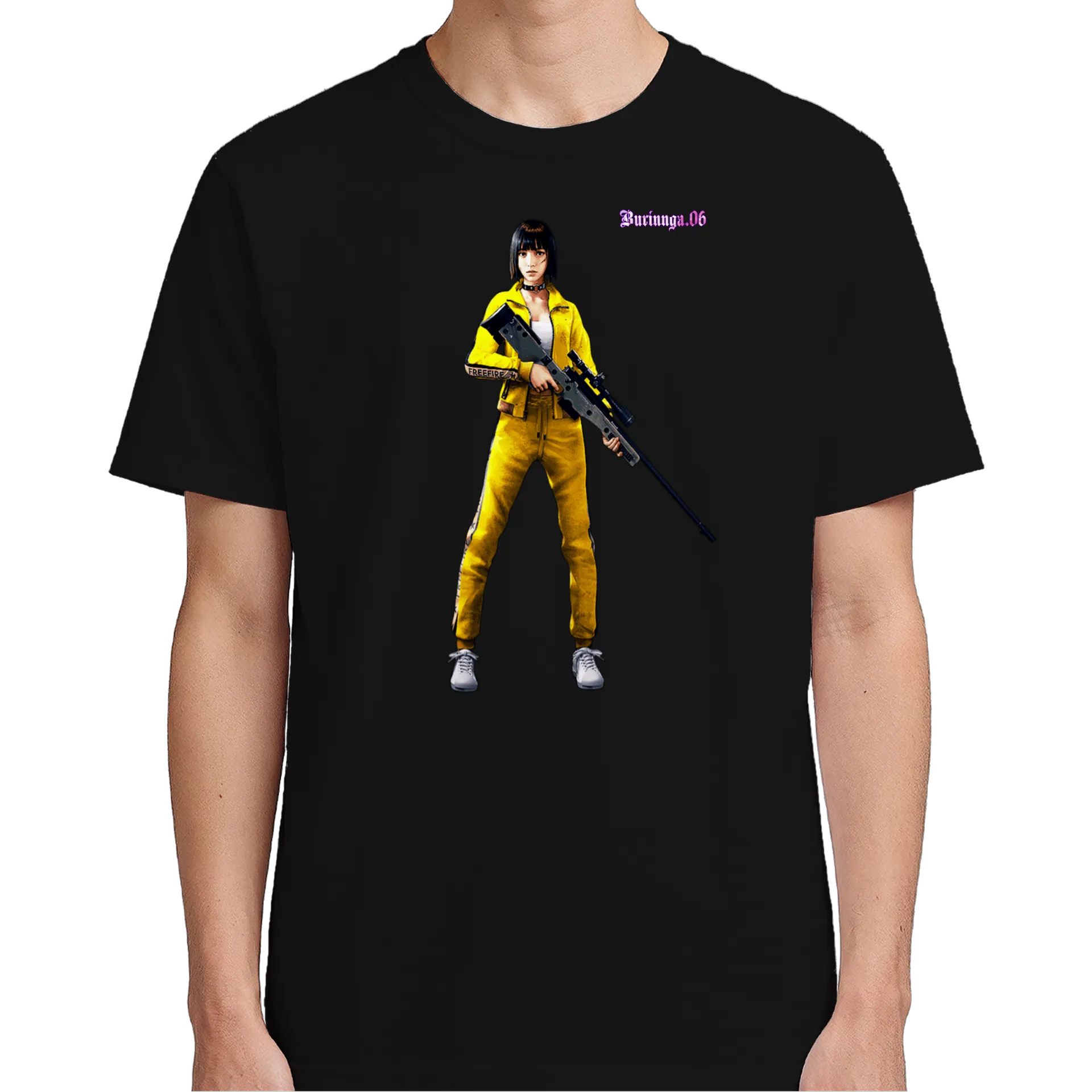 Camiseta personalizada FREE FIRE KELLY - Imagem 5