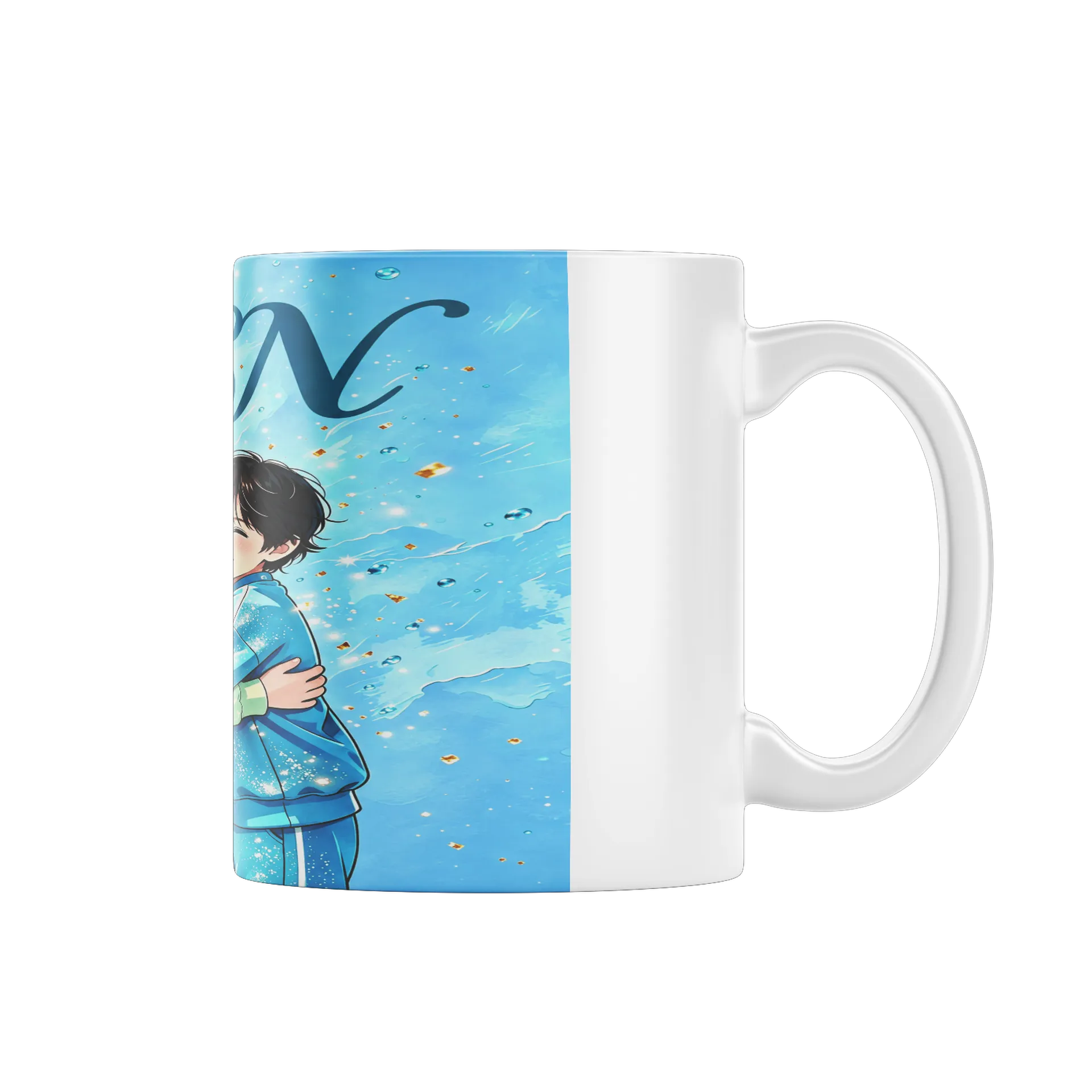Caneca Porcelana Animações Gêmeos Abraço 325ml - Imagem 2