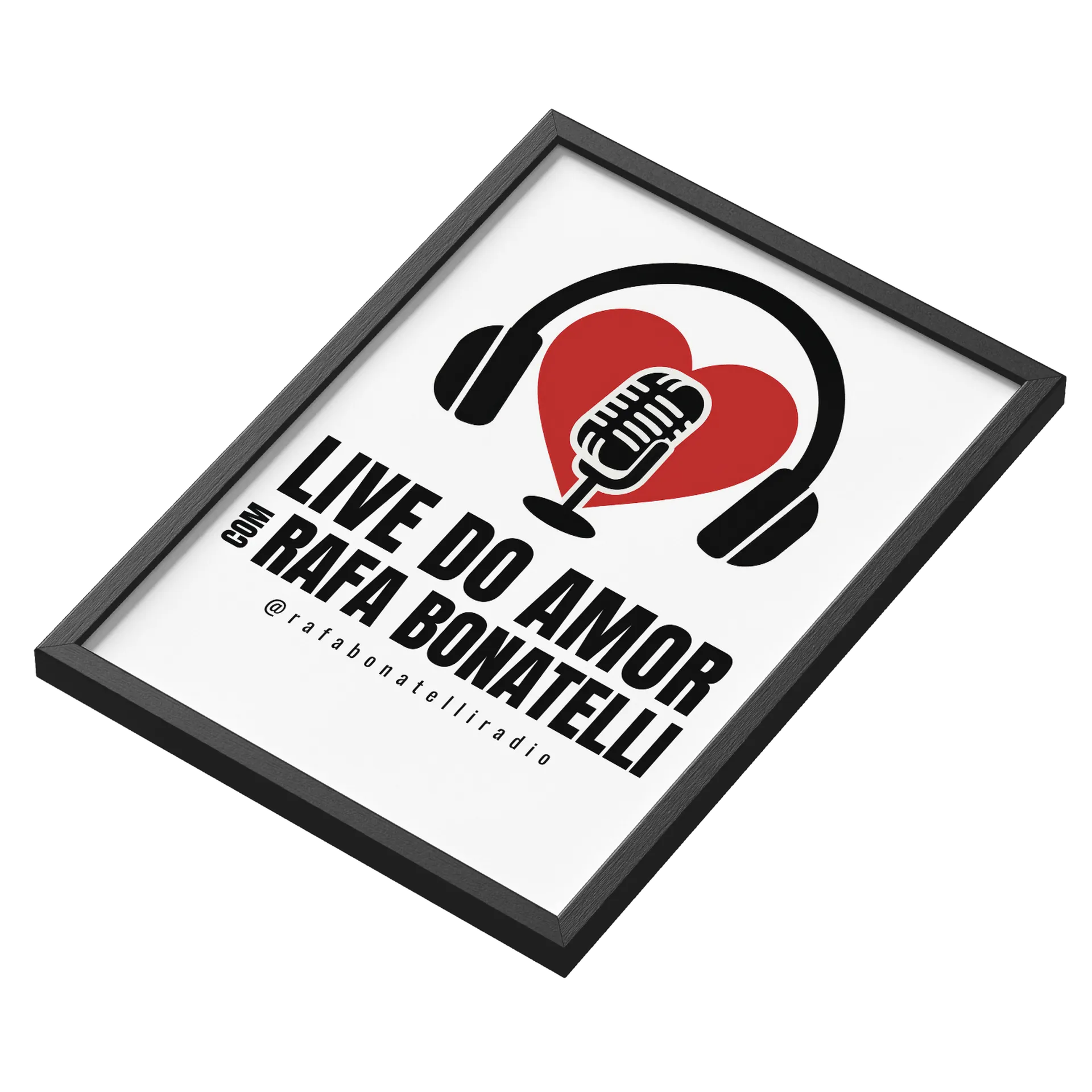 Quadro Live do Amor A3 MDF e Vidro - Imagem 3