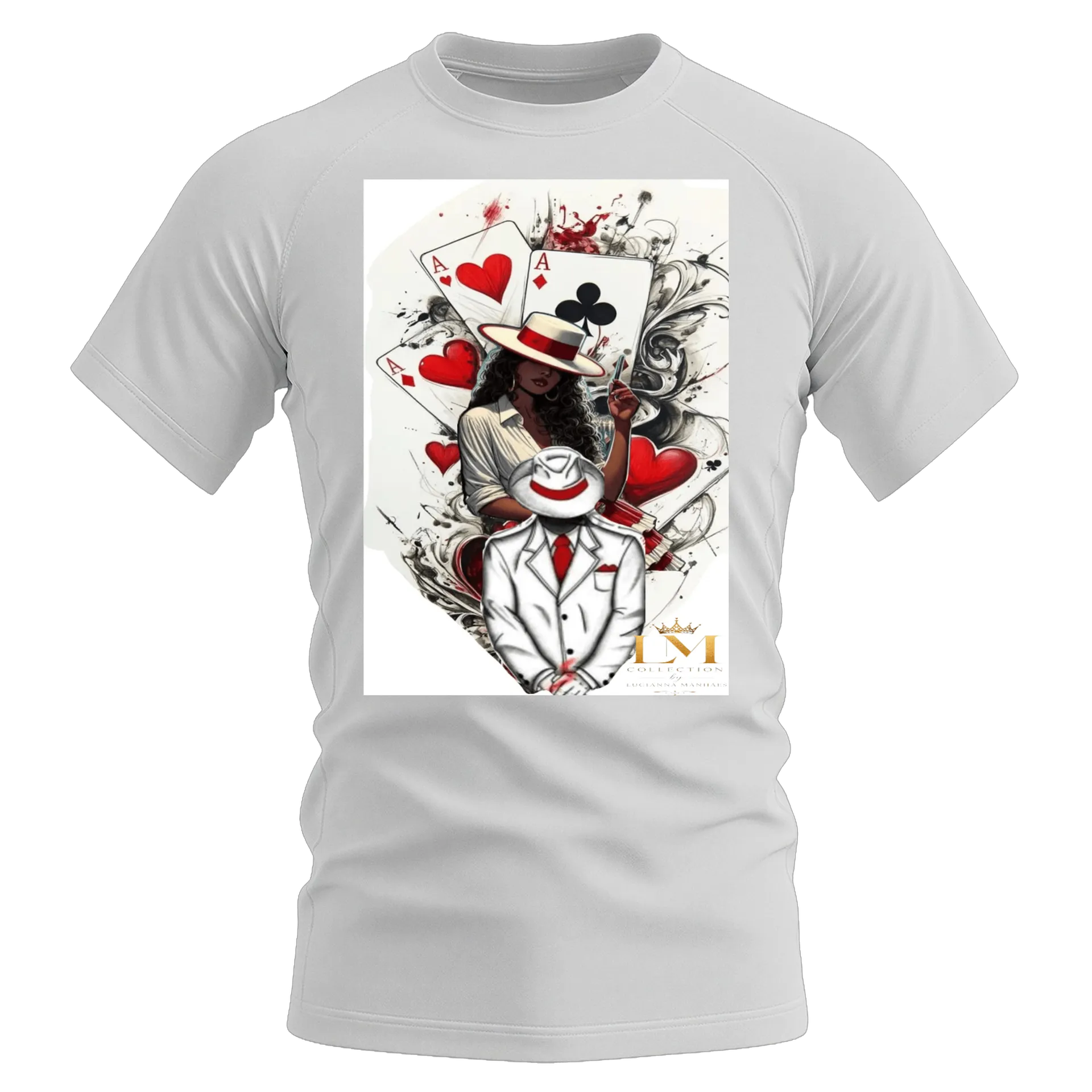 Camiseta Dry Fit Estampa MALANDRAGEM 100% Polyester de Lucianna