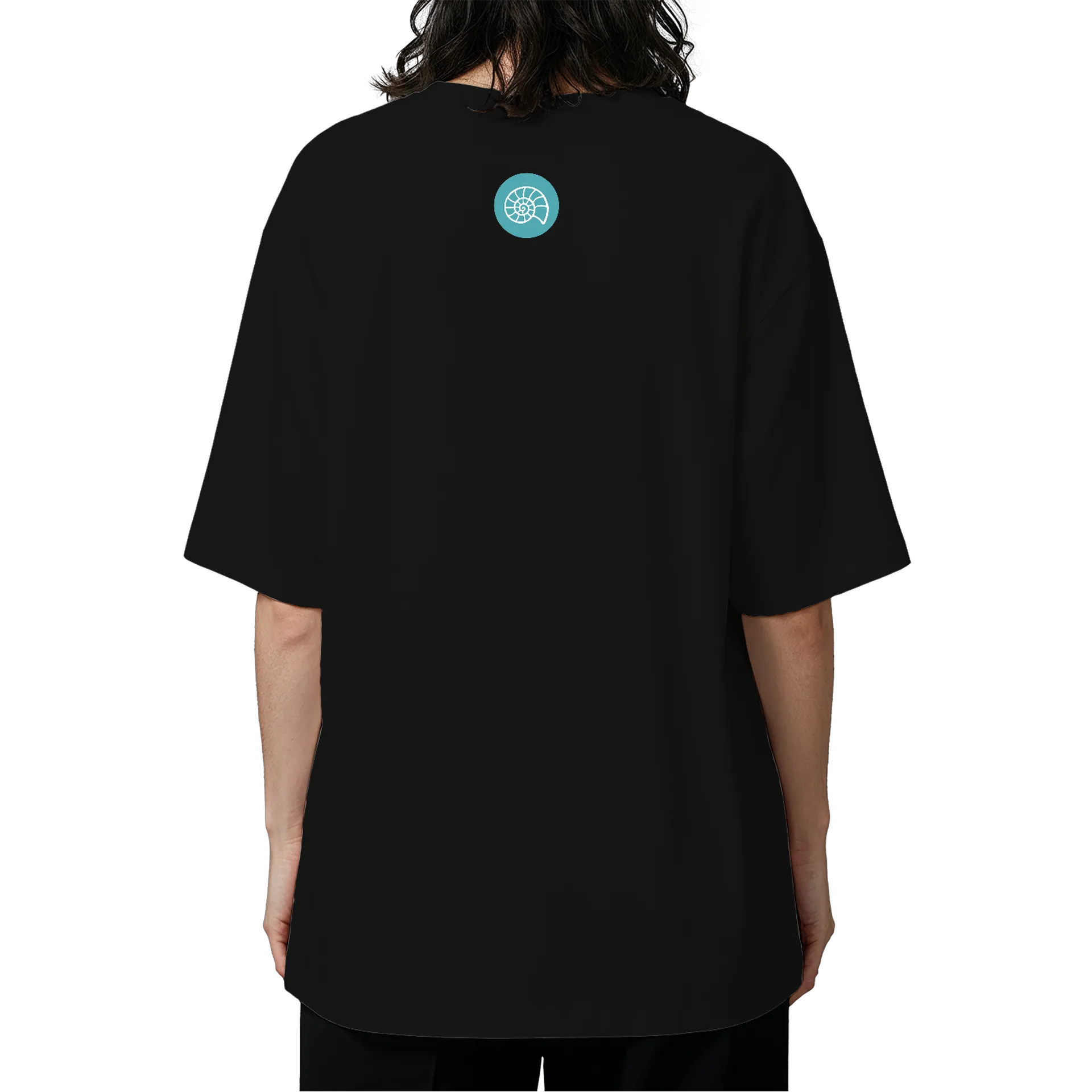 Camiseta Oversized Estampa Biologia 100% Algodão Preto - Imagem 5