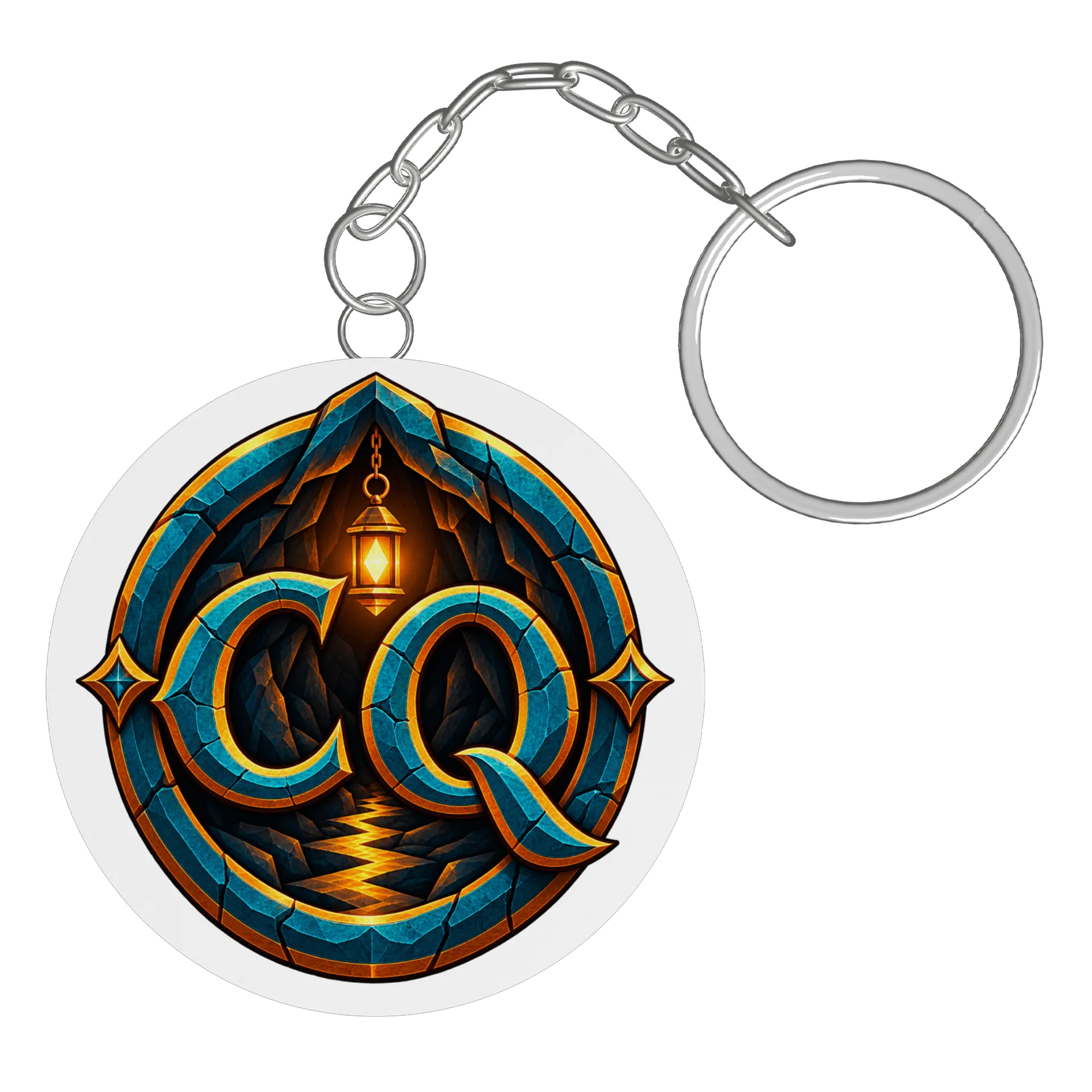 Chaveiro MDF CavernaQuest "CQ" - Imagem 2
