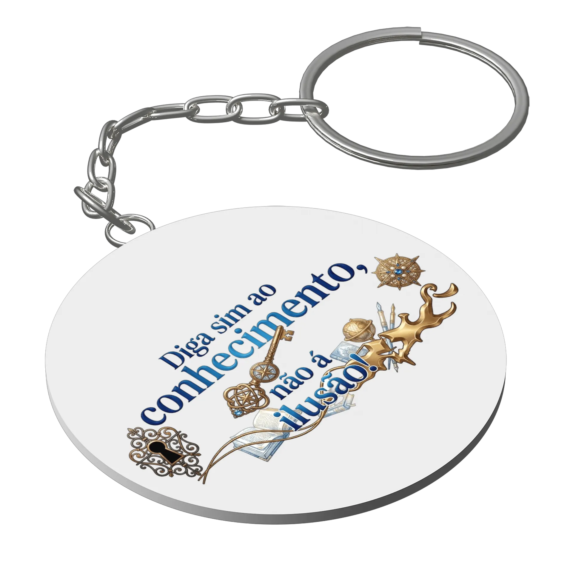 Chaveiro personalizado conhecimento - Imagem 1