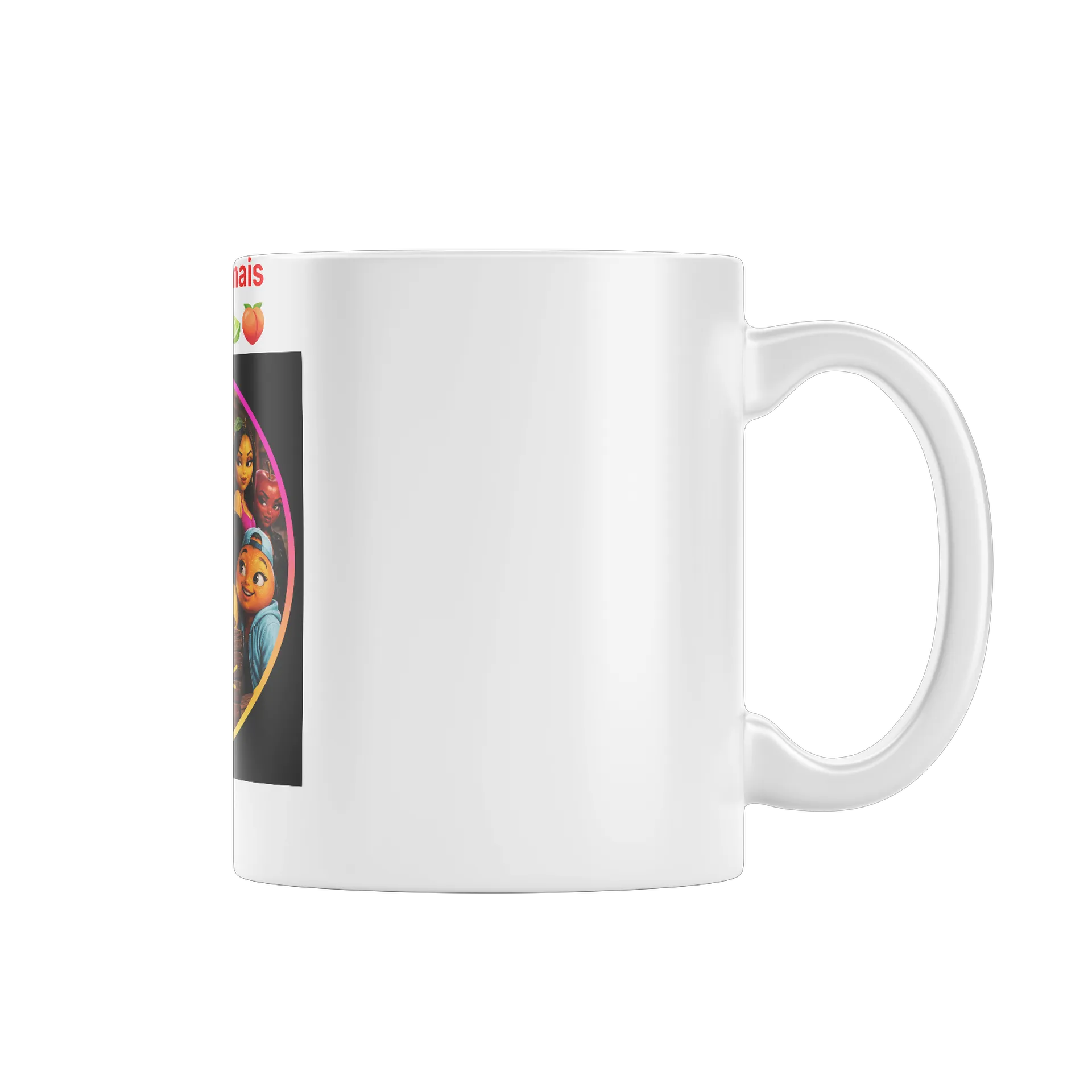 Caneca Frutas da Vila Estilo Cartoon Colorido 325ml de Vila das frutas  — imagem 1 de 4